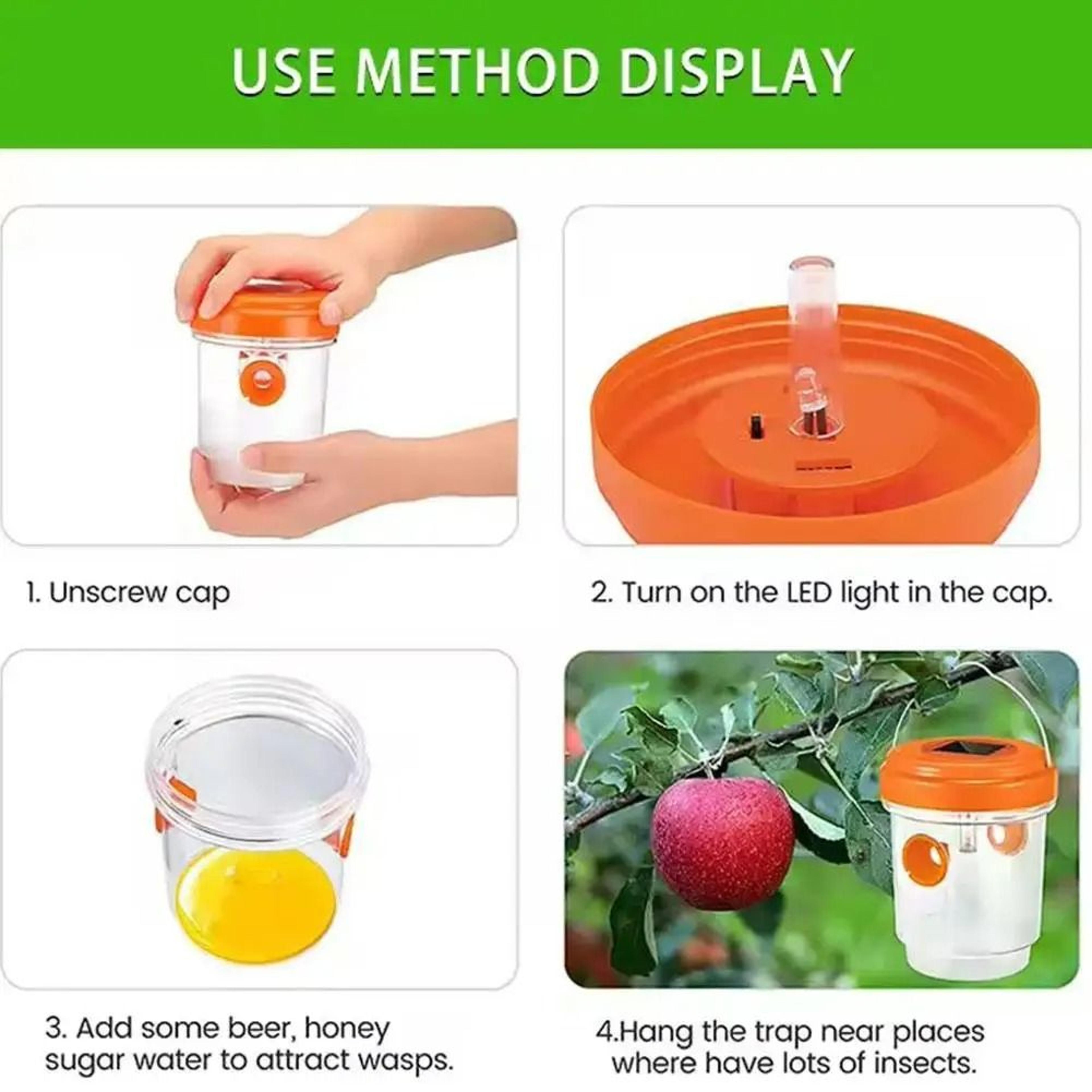 Solar Powered Outdoor Hanging Wasp And Bee Trap 4