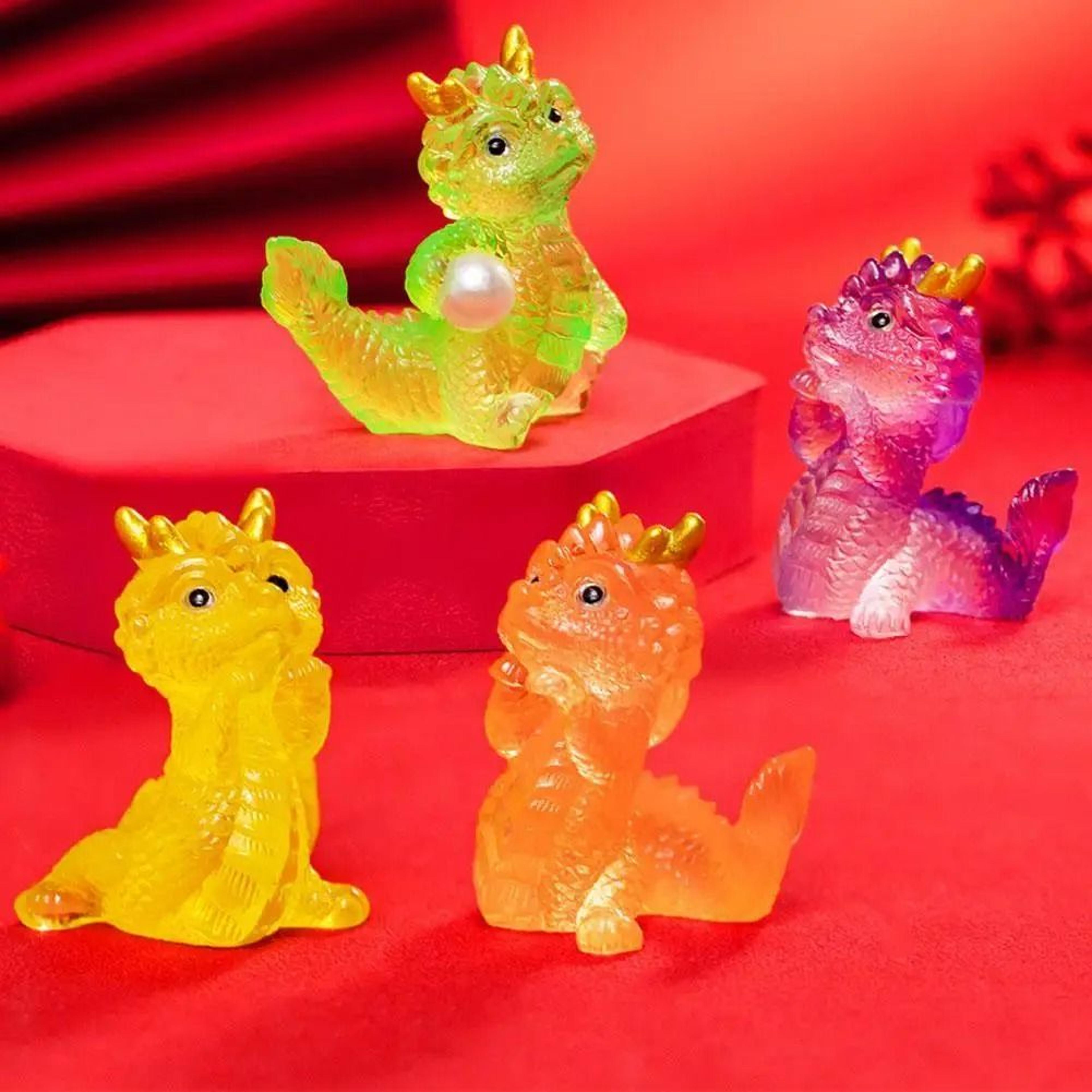 Mini Cute Chinese Zodiac Dragon Resin Figurine 3