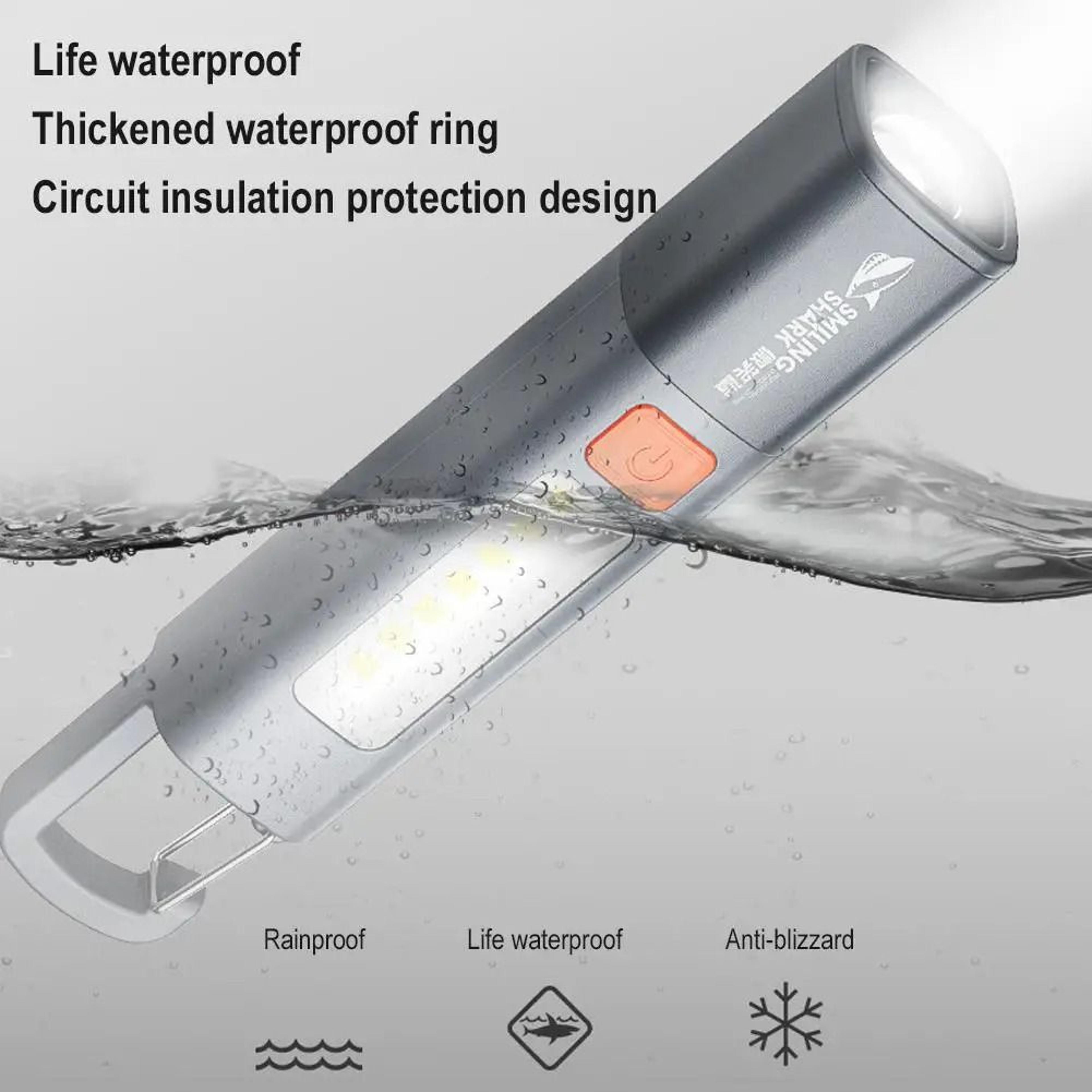 Rechargeable Super Bright LED Flashlight With BuiltIn Hanging Hook 2