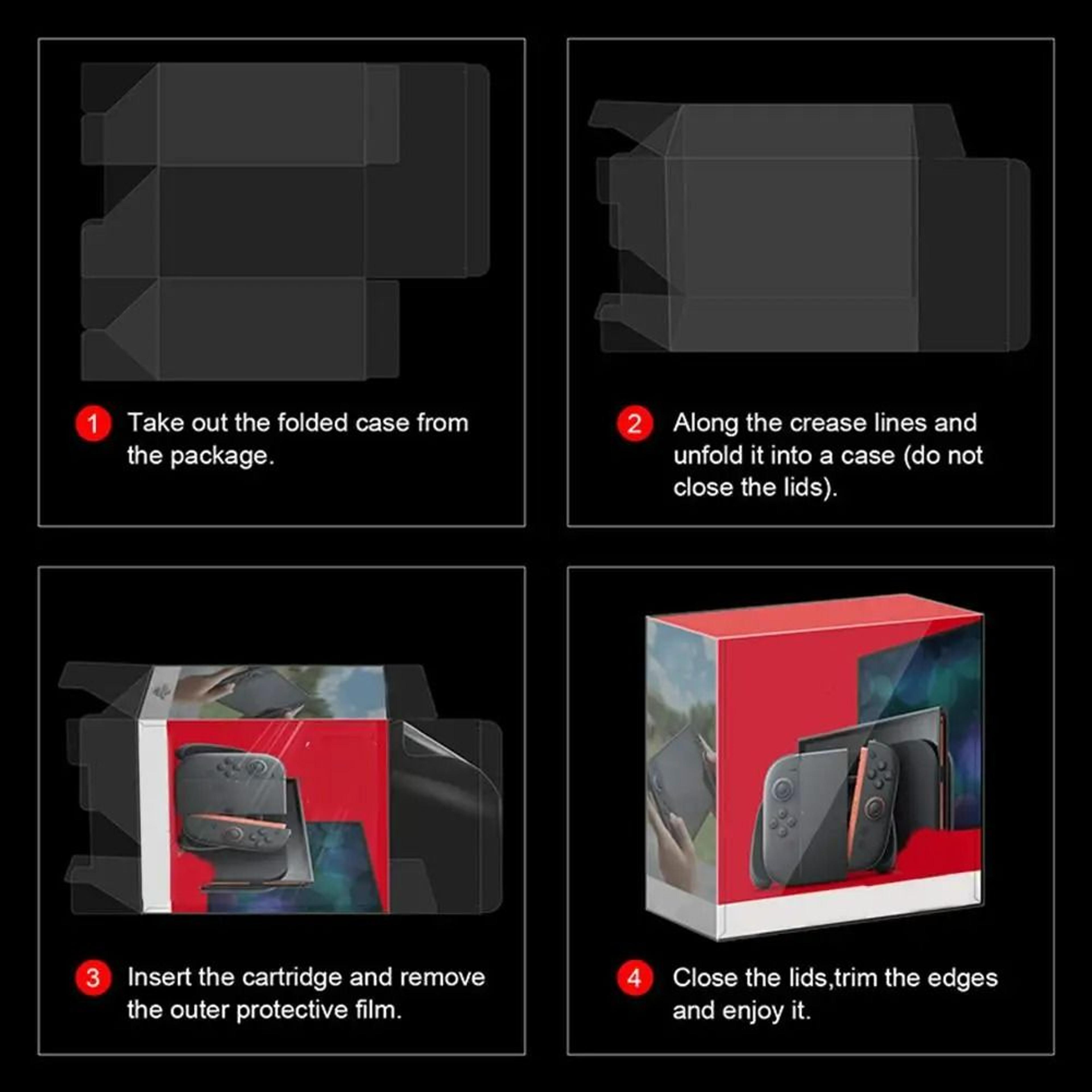 Clear Protective Box Case For Nintendo Switch Game Boxes 4