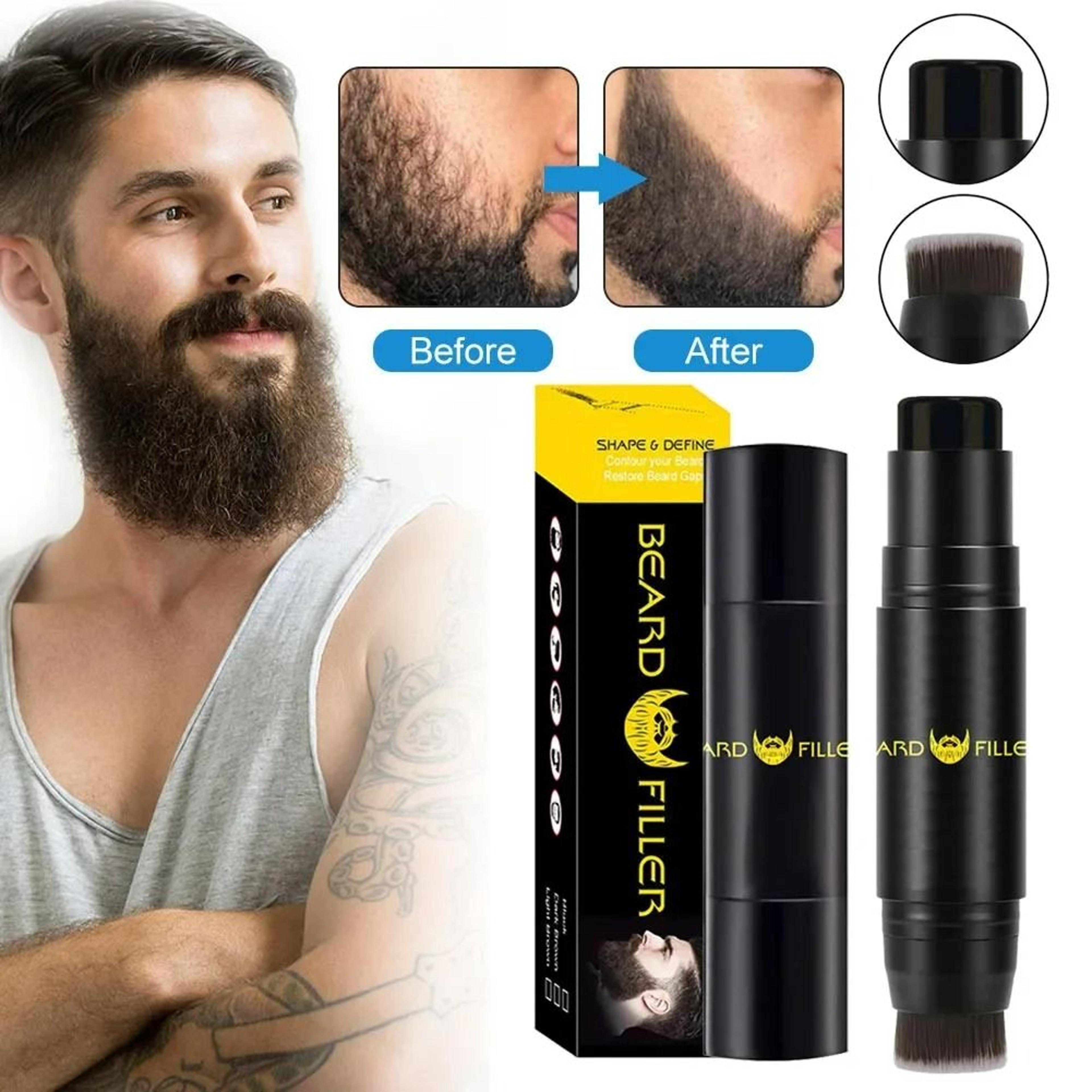 men beard filler stamp and pencil pen kit