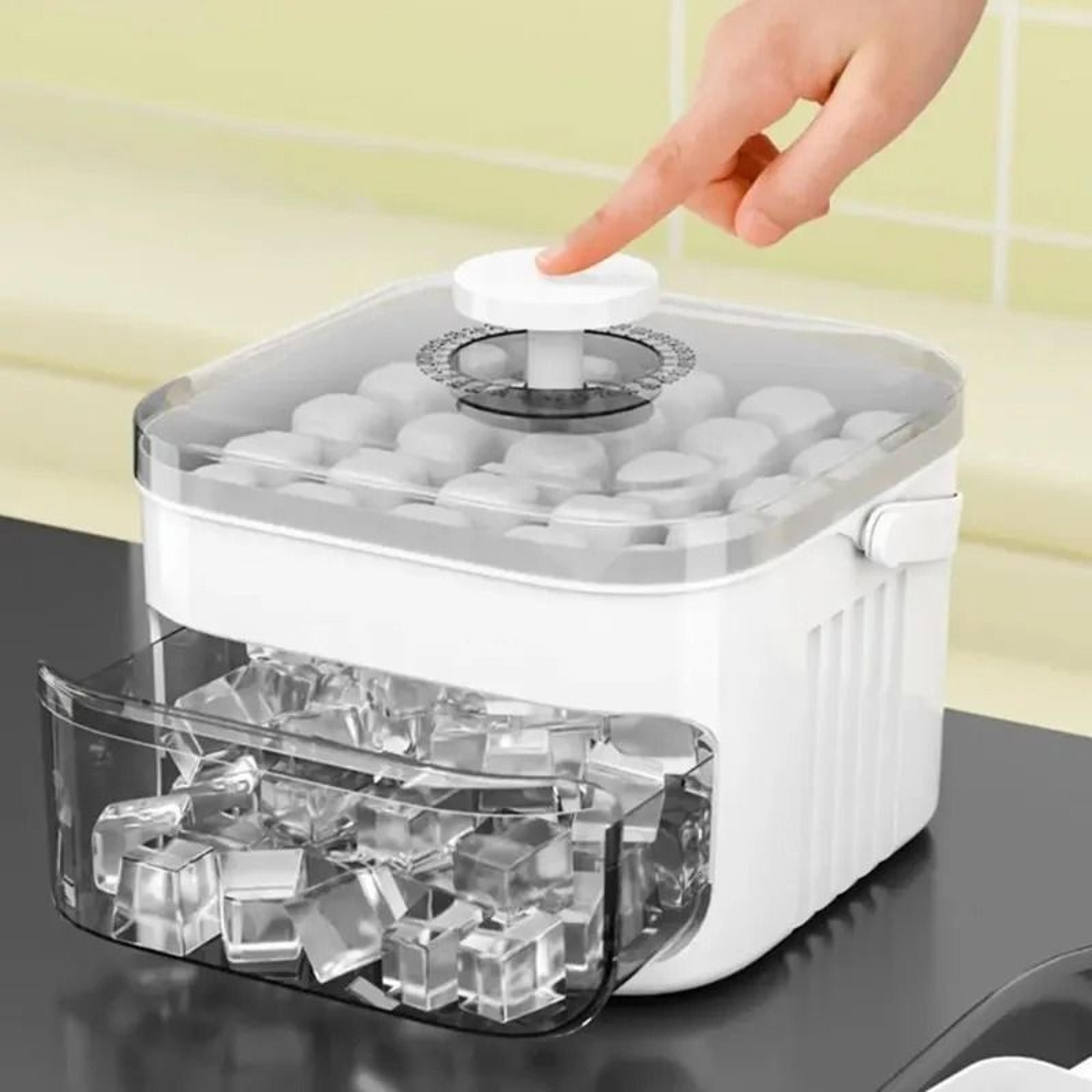50Grid Press Type Ice Cube Mold With Storage Box And Lid 2