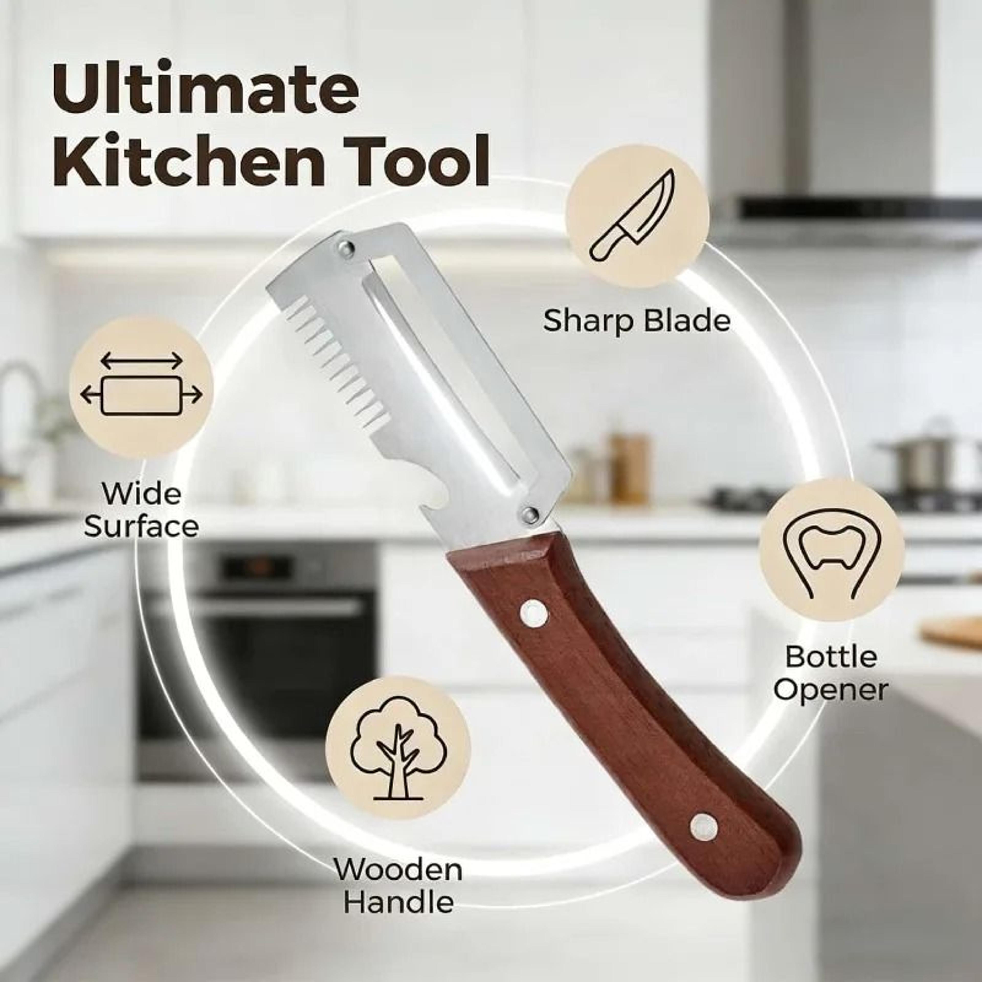3in1 Stainless Steel Serrated Vegetable Peeler With Bottle Opener 5