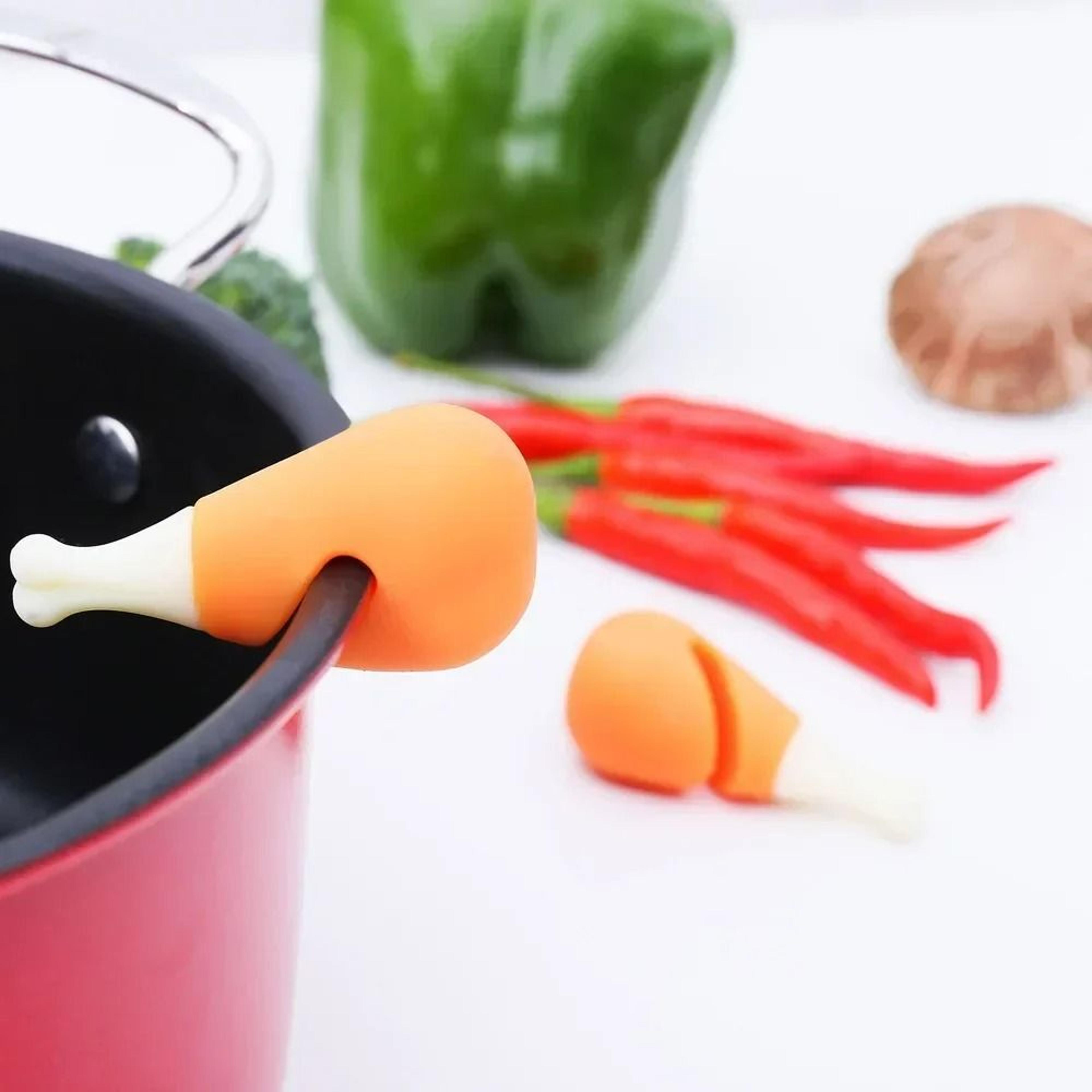 AntiOverflow Silicone Pot Lid Riser 7