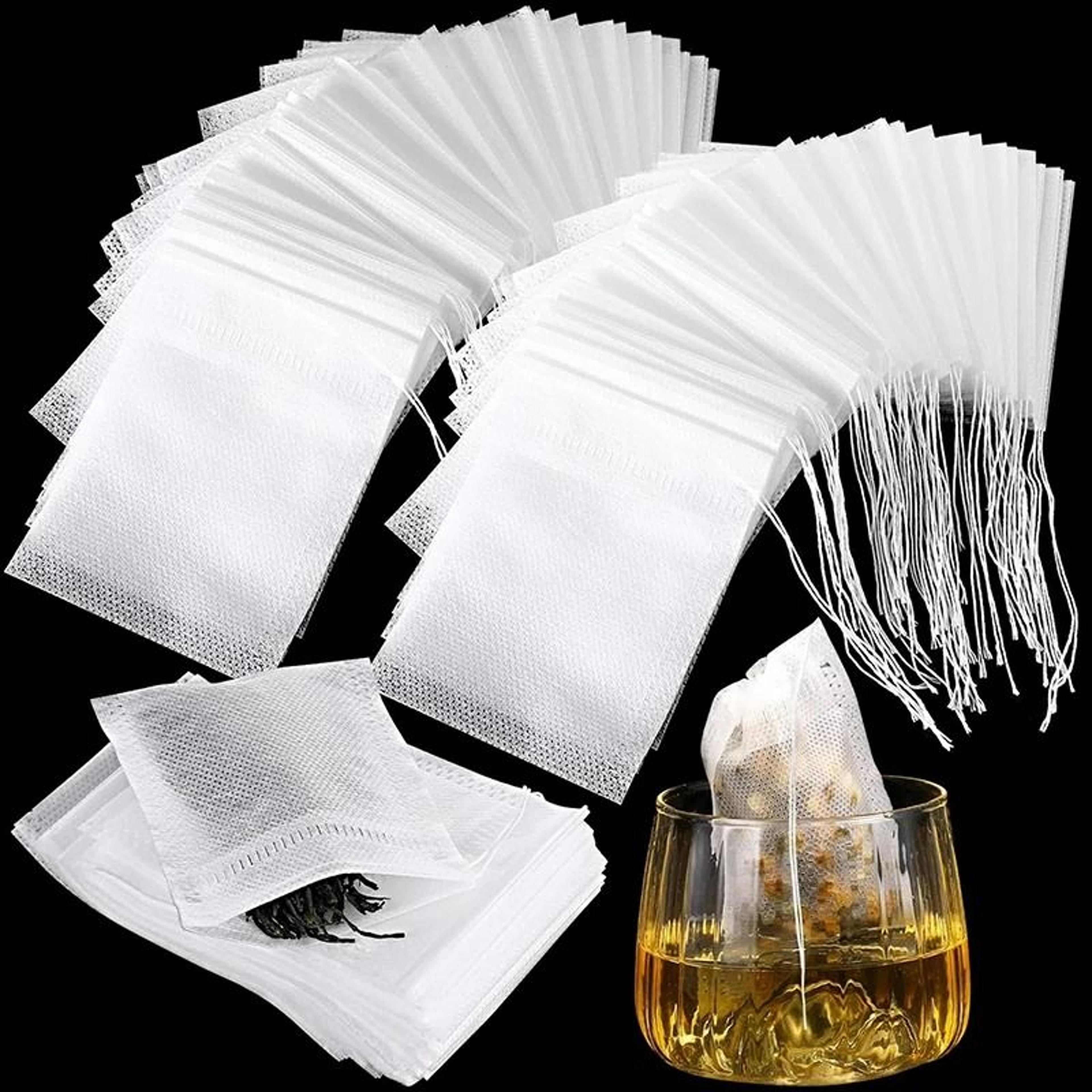 Disposable Drawstring Loose Leaf Tea Filter Bags 100Pack 0
