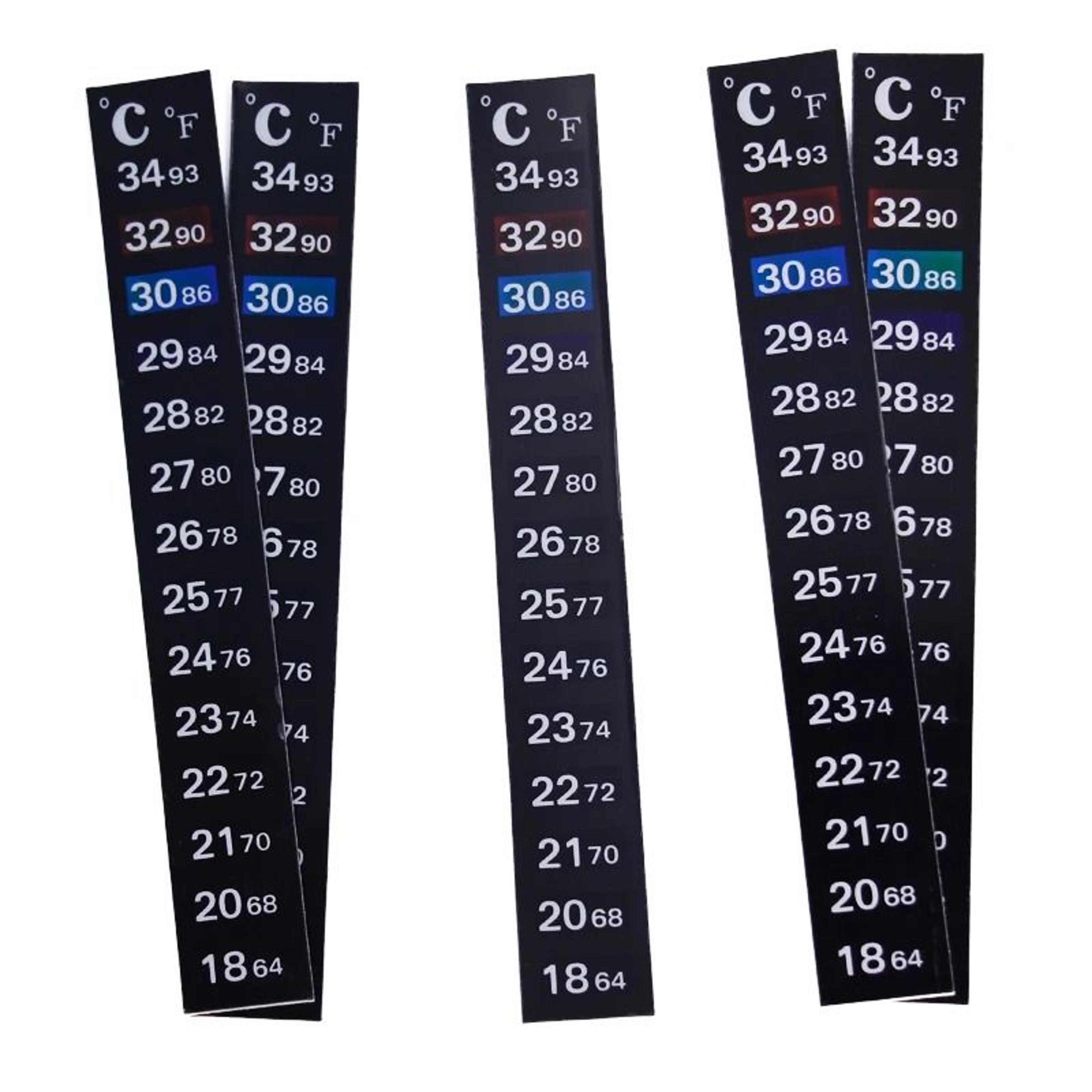 StickOn Aquarium Digital Thermometer Strips 5Pack 4