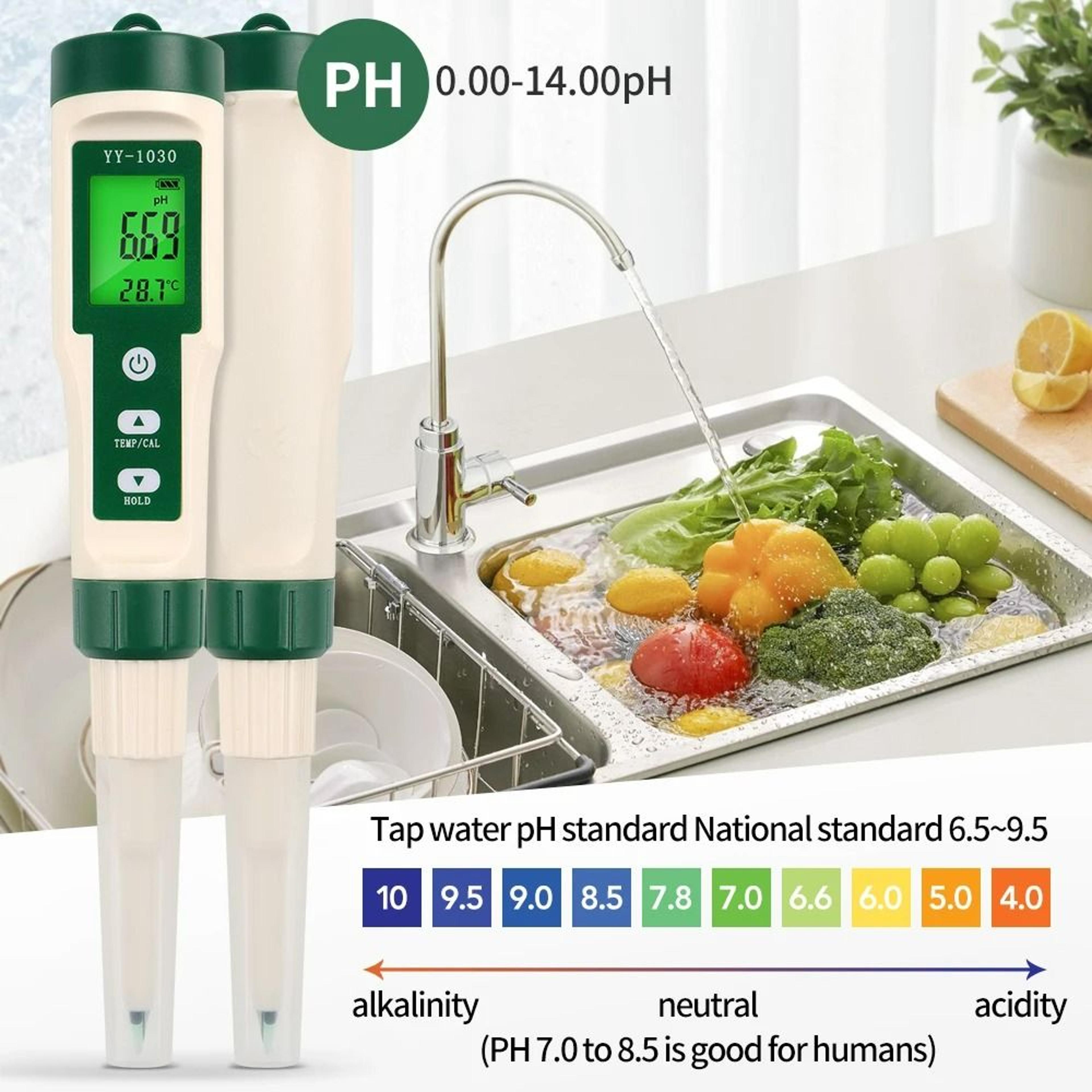 Food PH Meter And Temperature Tester With Flat Electrode 2