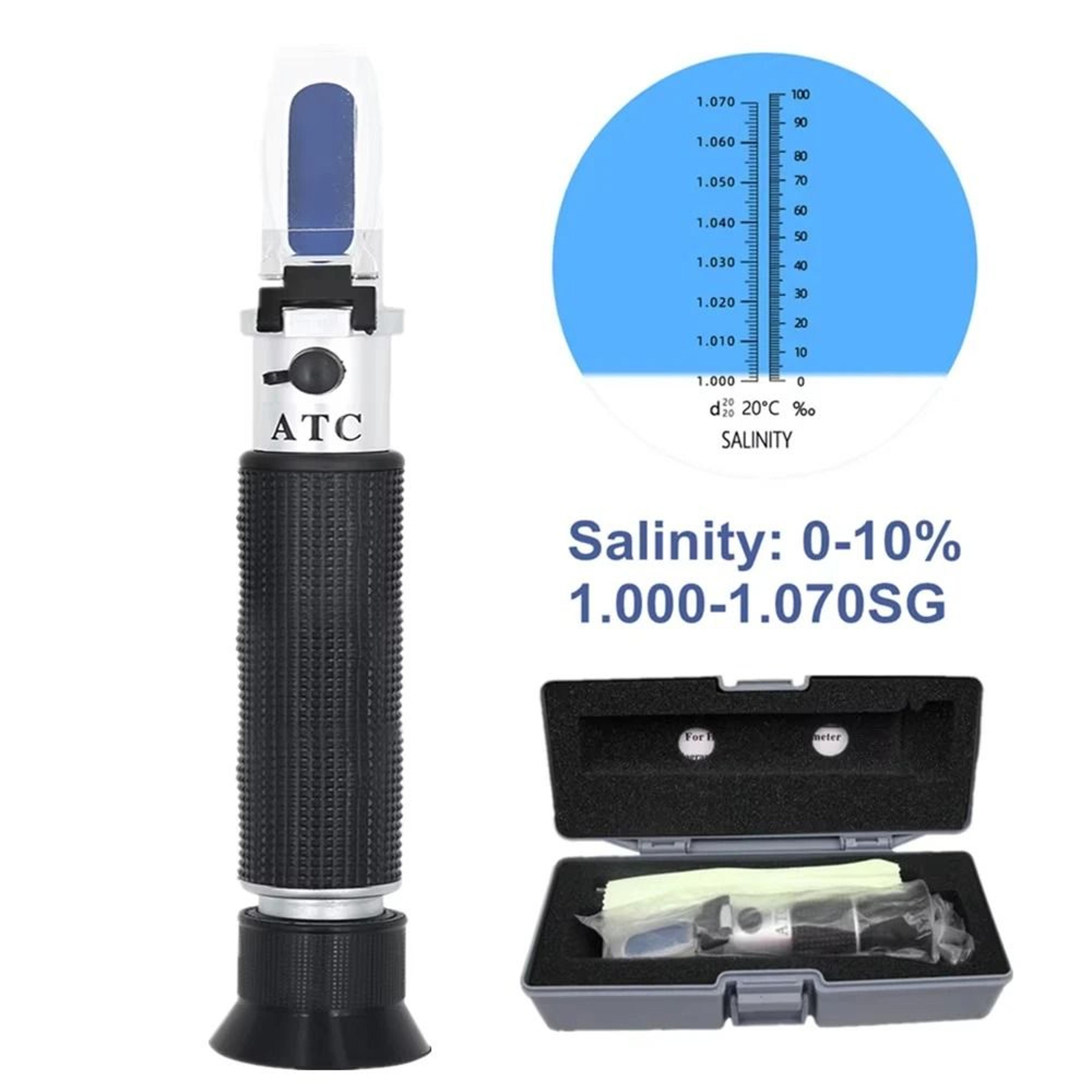 Handheld Aquarium Saltwater Salinity Refractometer 7