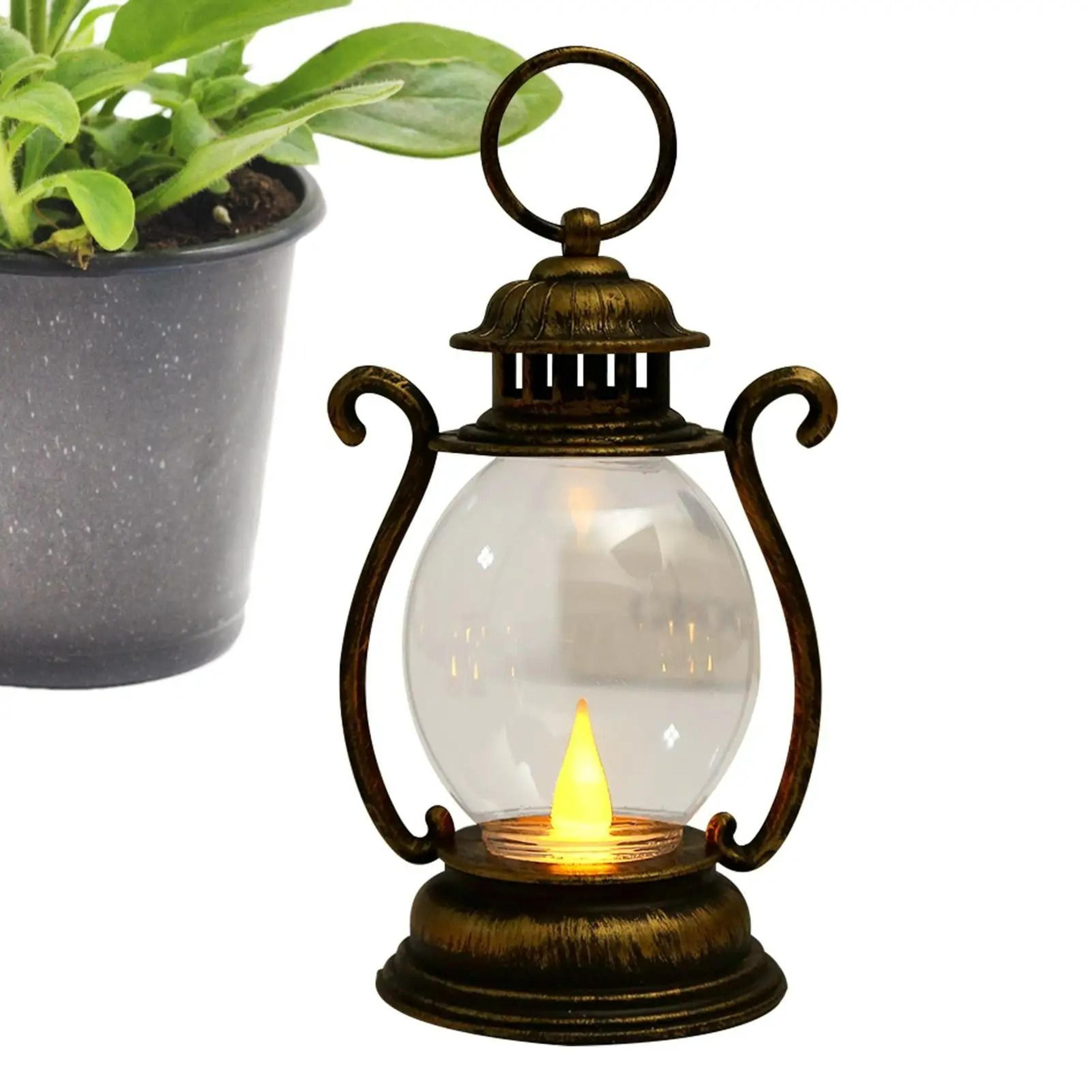 Retro BatteryPowered LED Desk Lamp Lantern 5