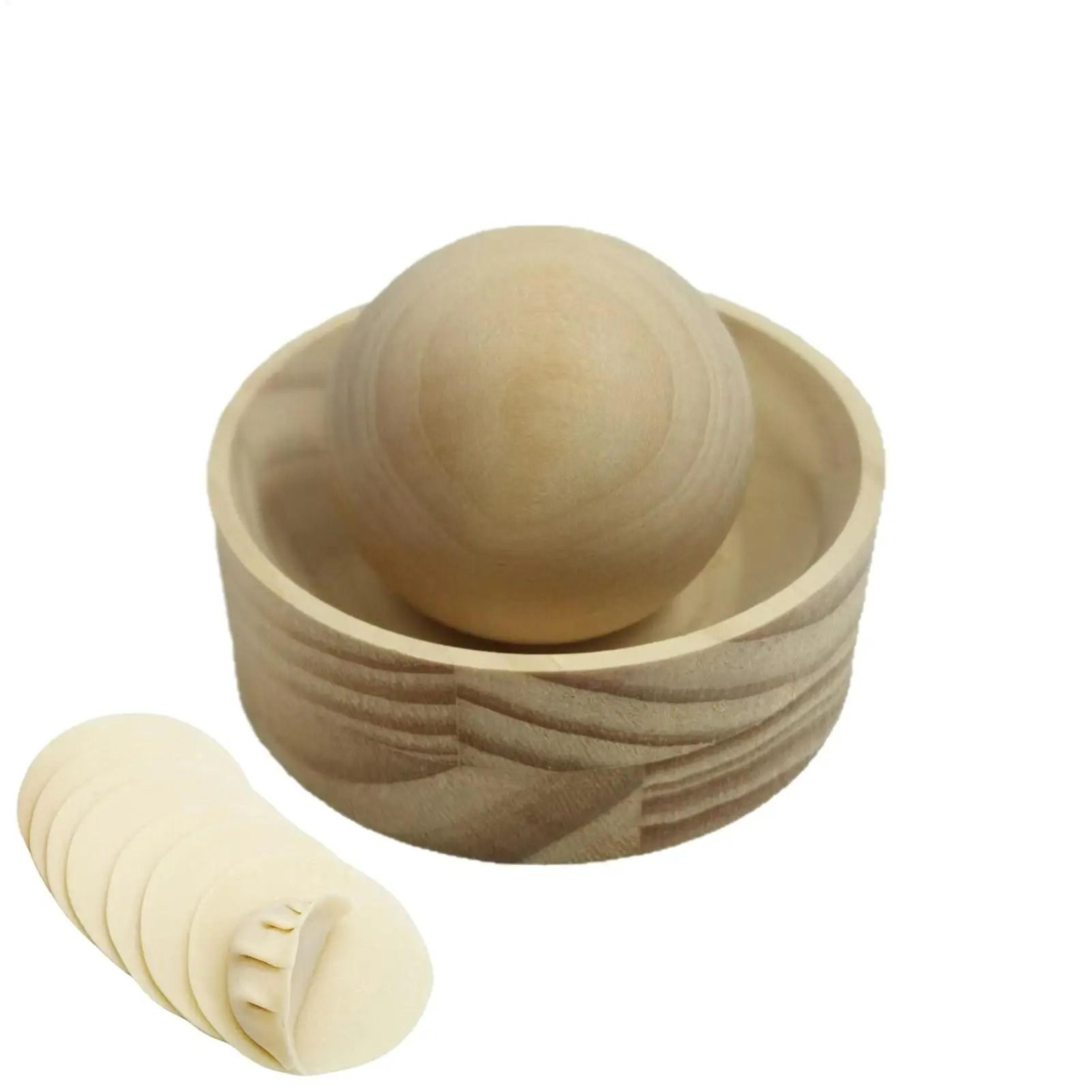 wooden manual dough presser for dumplings and empanadas