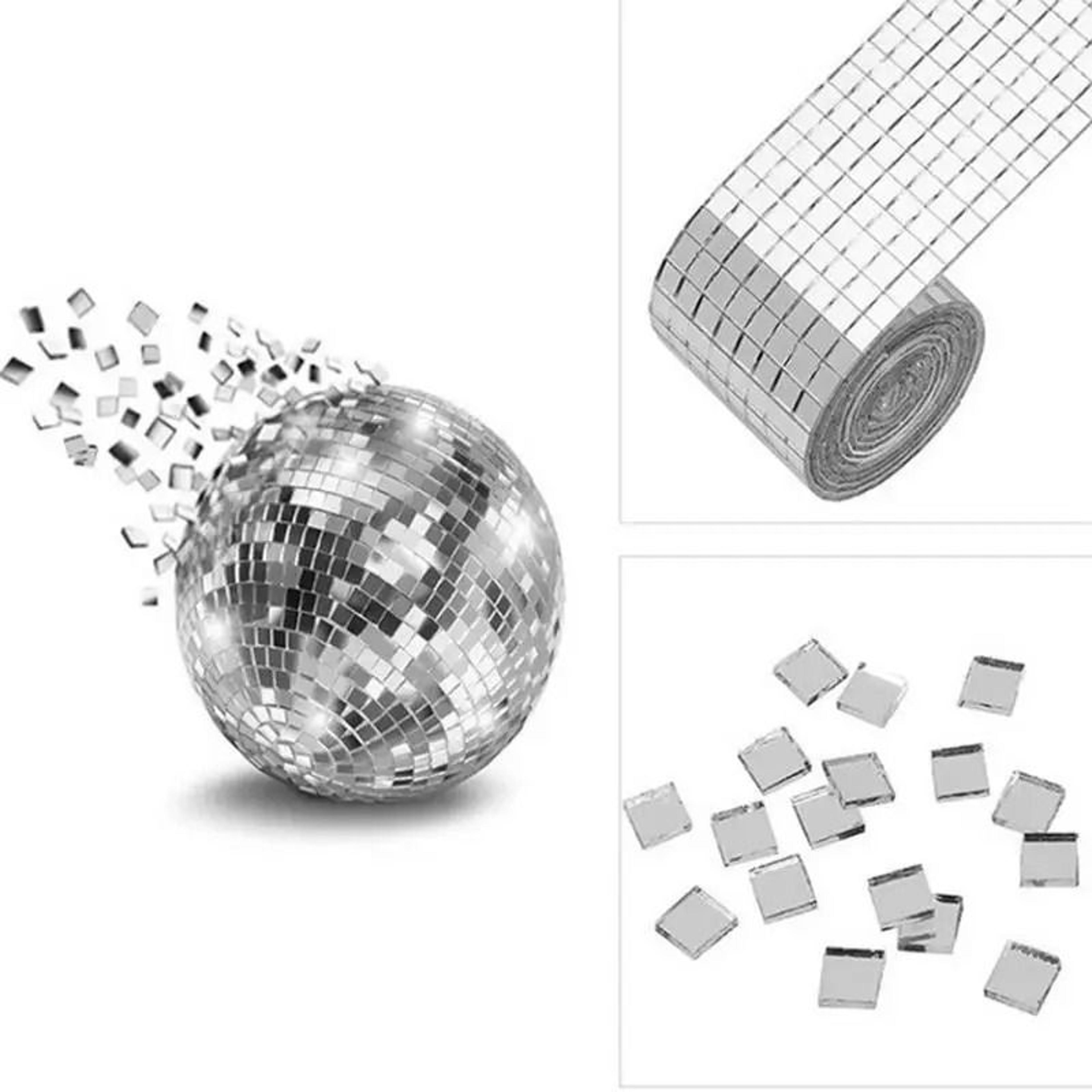 SelfAdhesive Silver Mirror Glass Mosaic Tile Sheet 2