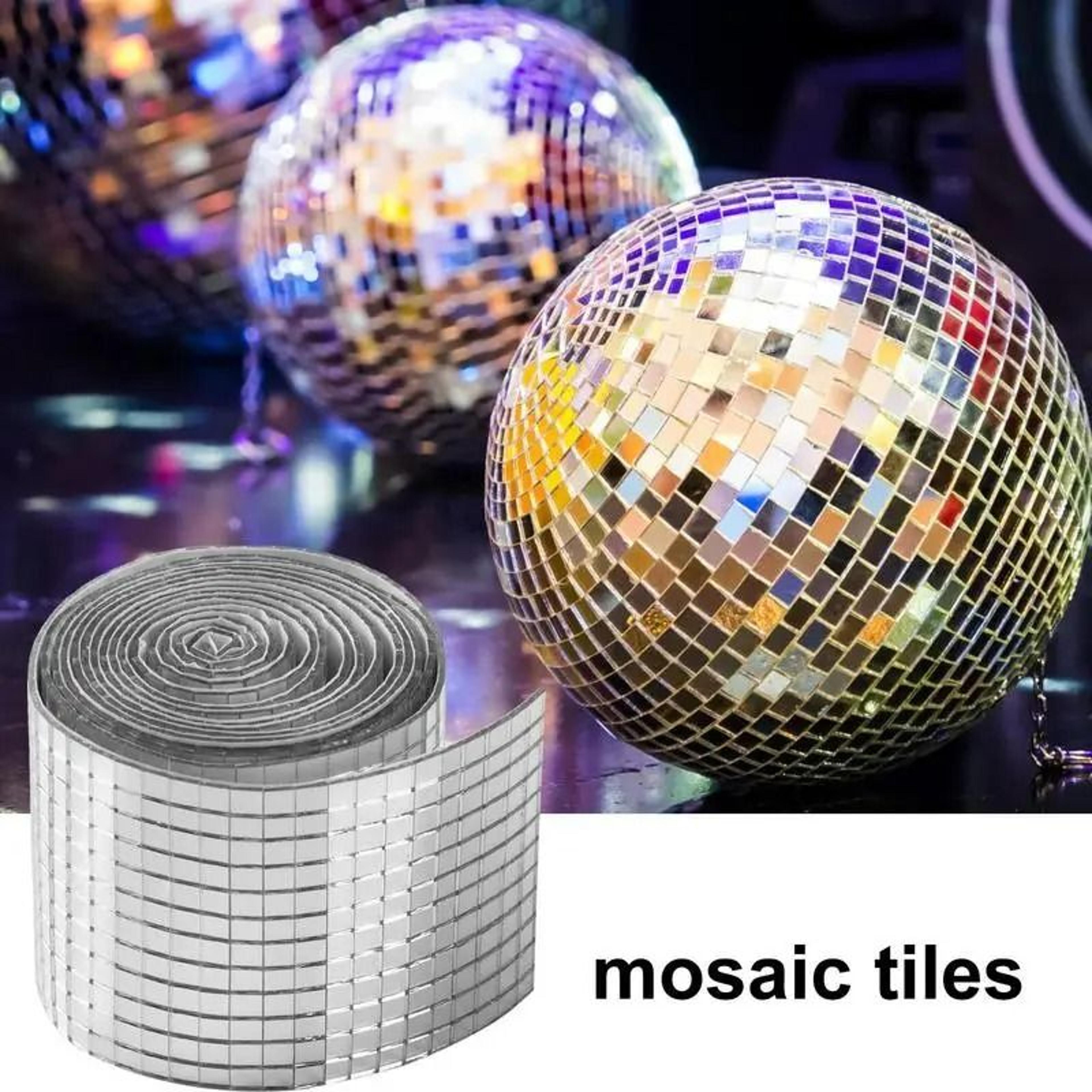 SelfAdhesive Silver Mirror Glass Mosaic Tile Sheet 3