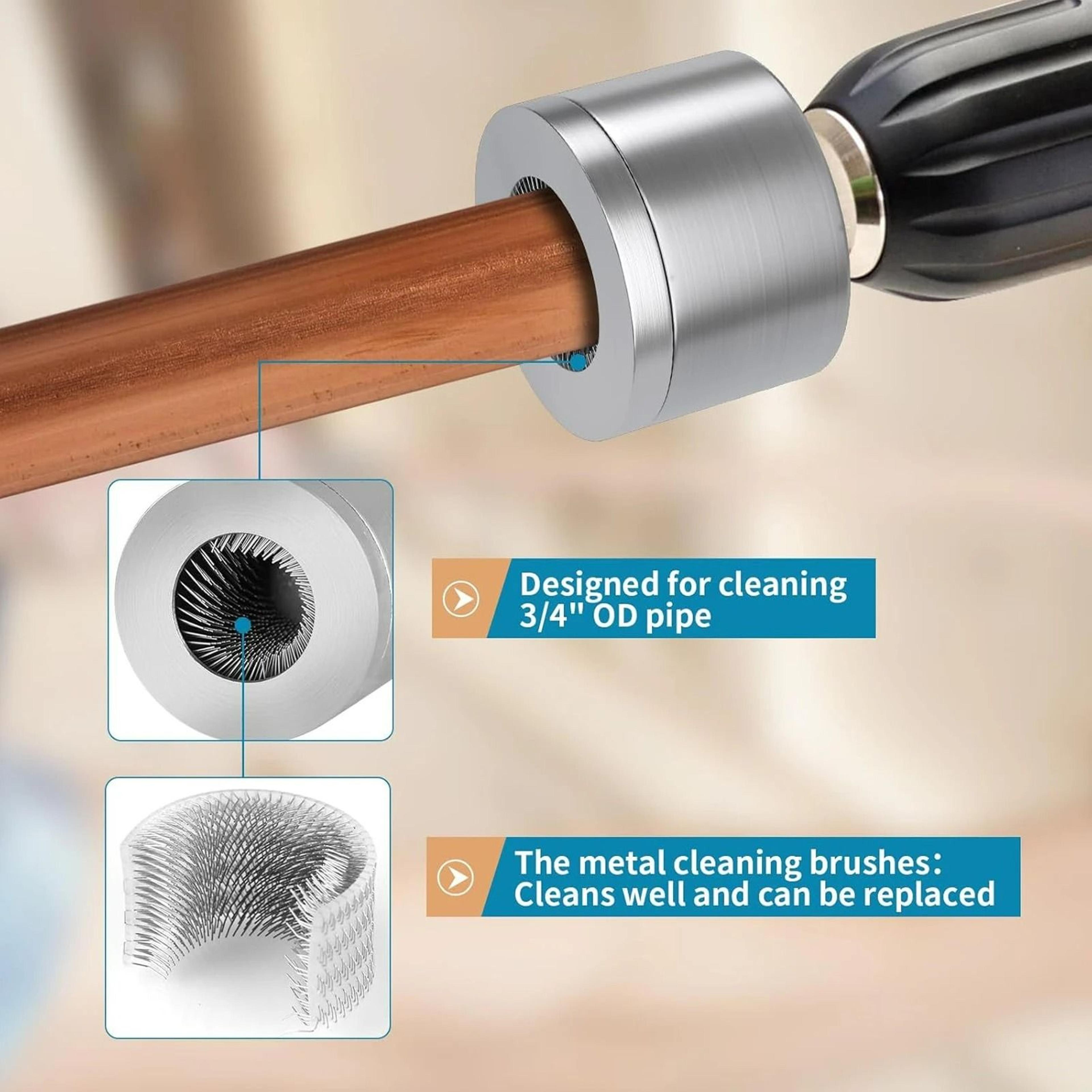 Copper Pipe Wire Cleaning Brush Drill Attachment 3