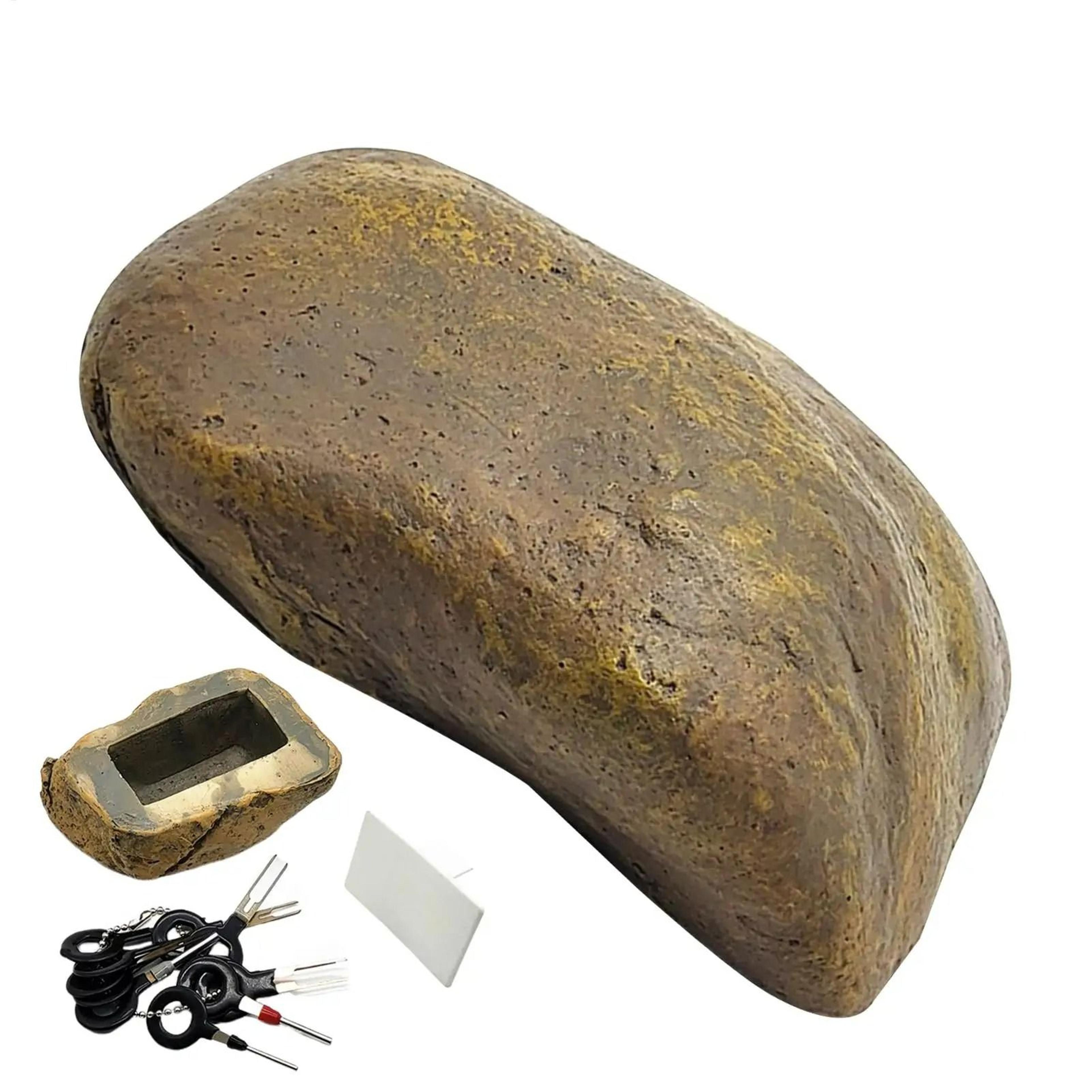 Outdoor Fake Rock Spare Key Hideaway Safe 0