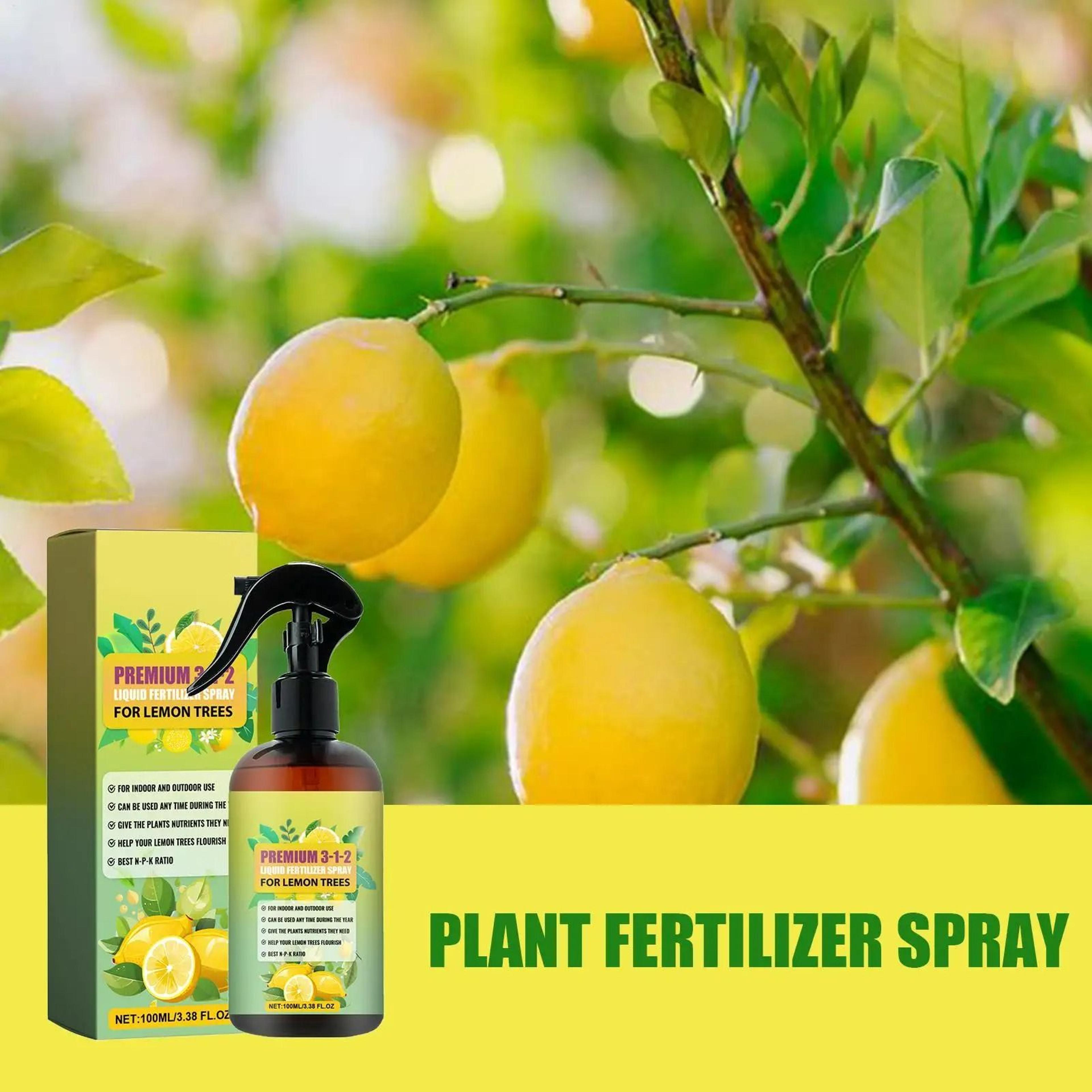 organic lemon and citrus tree foliar fertilizer spray