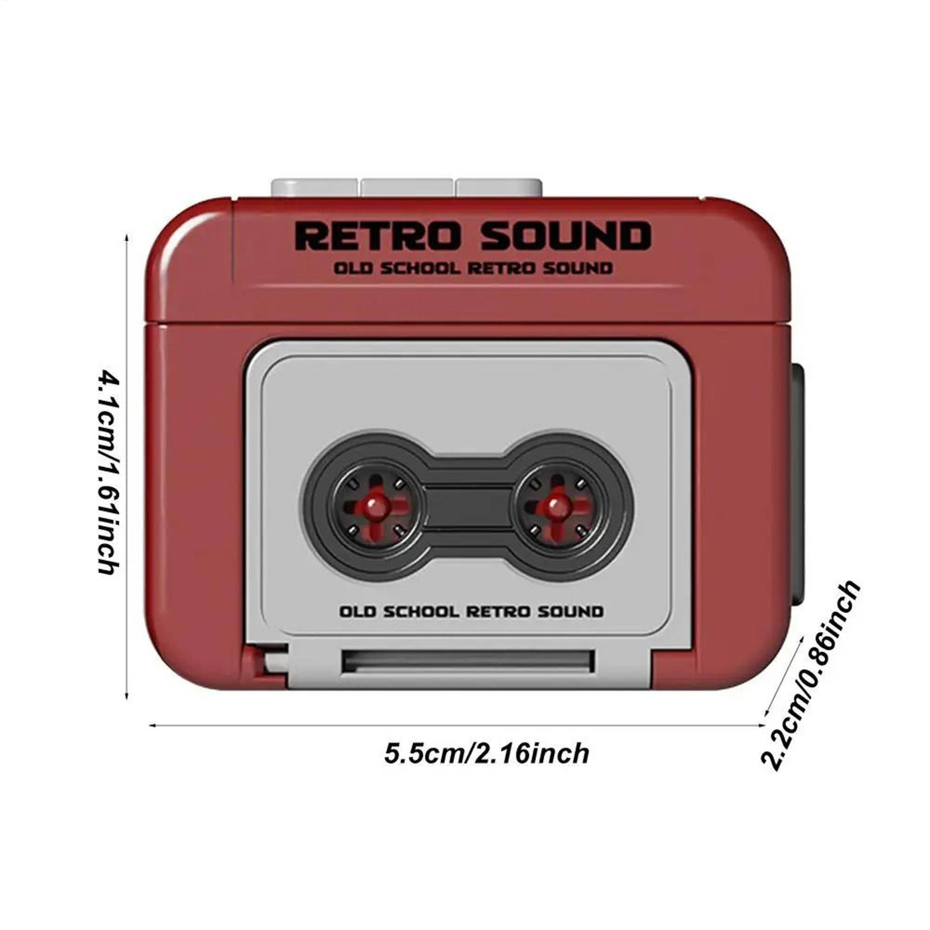Vintage Mini Radio Cassette Keychain Charm 8