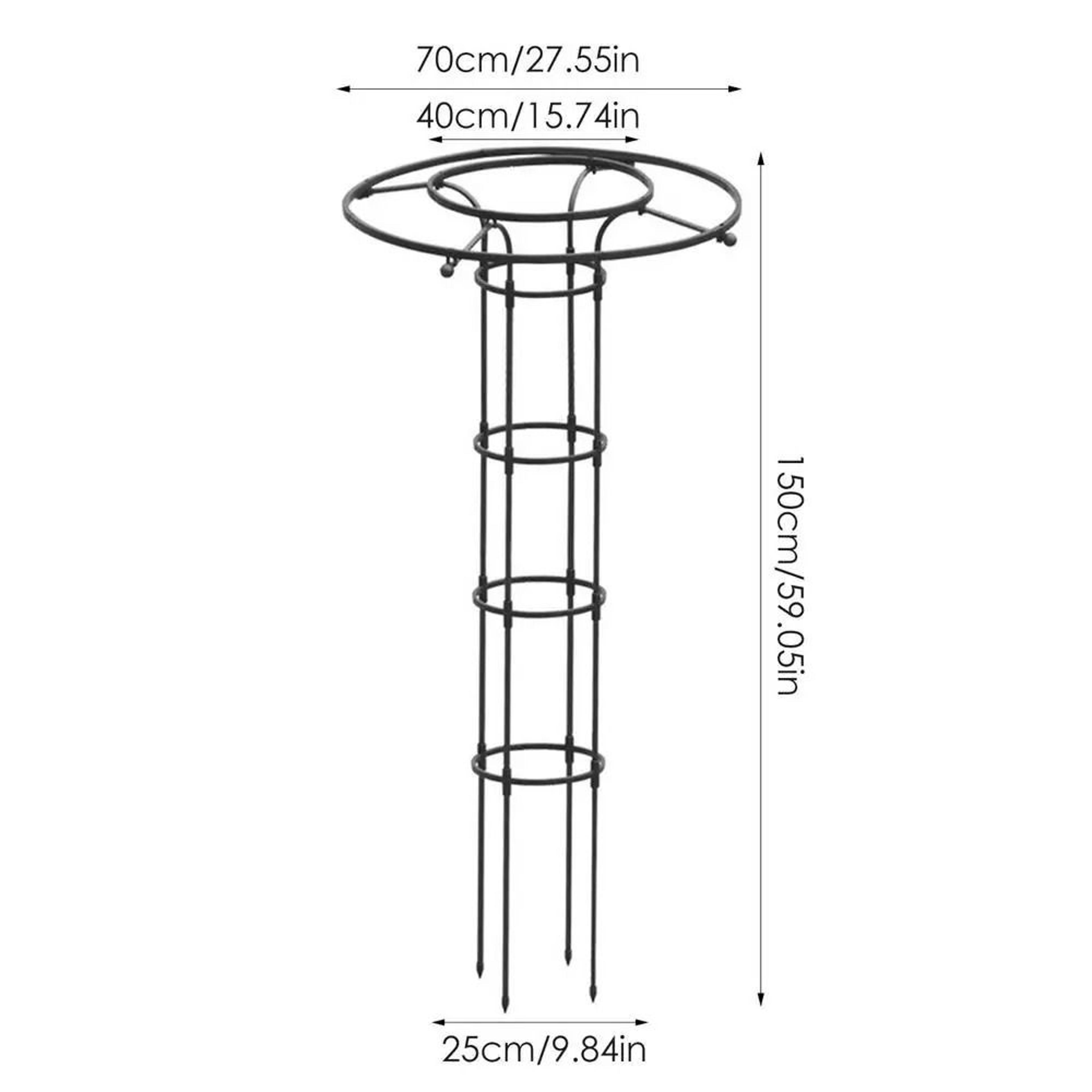 Semicircle Garden Plant Support Stakes And Climbing Trellis 9