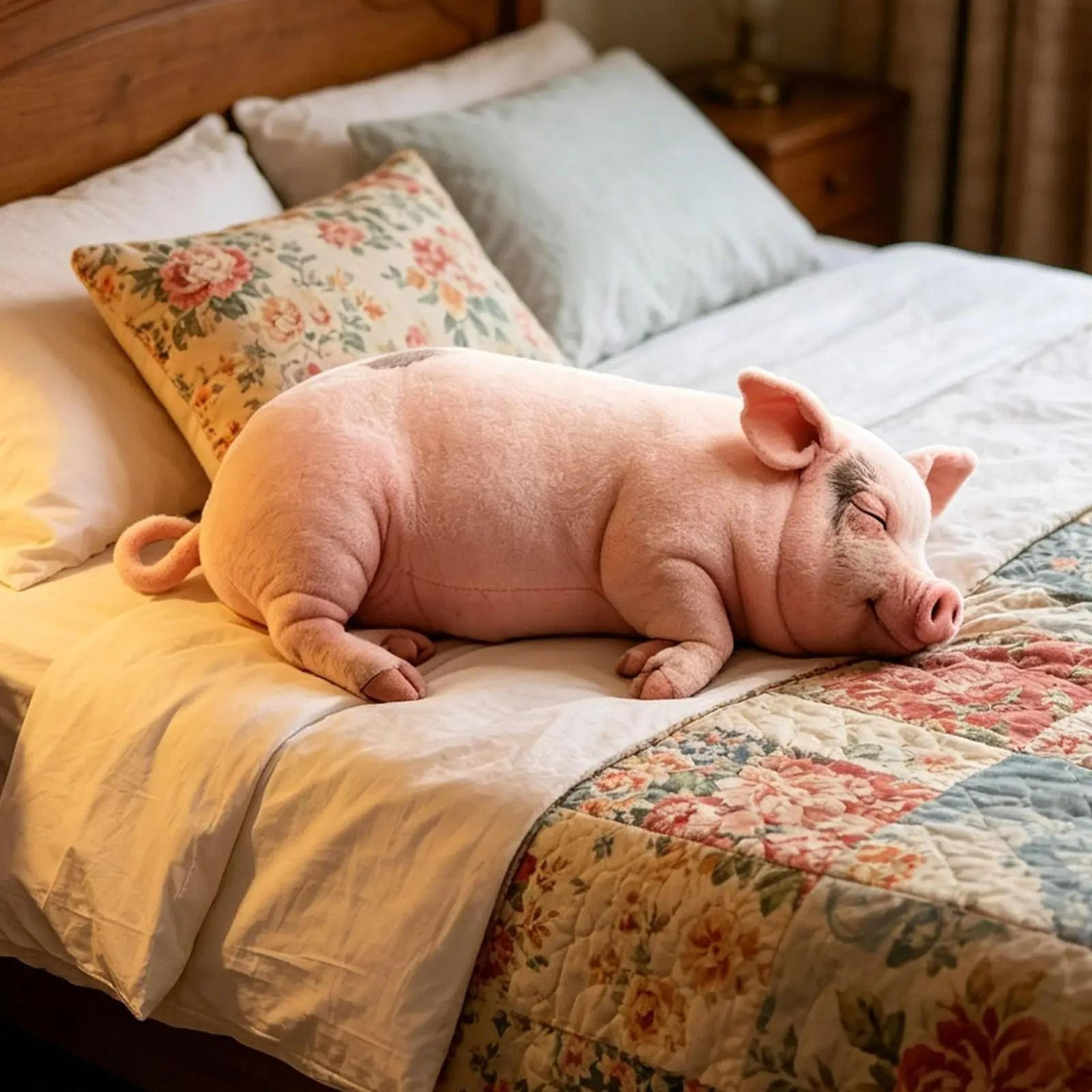 Plush Stuffed Pig Body Pillow 3