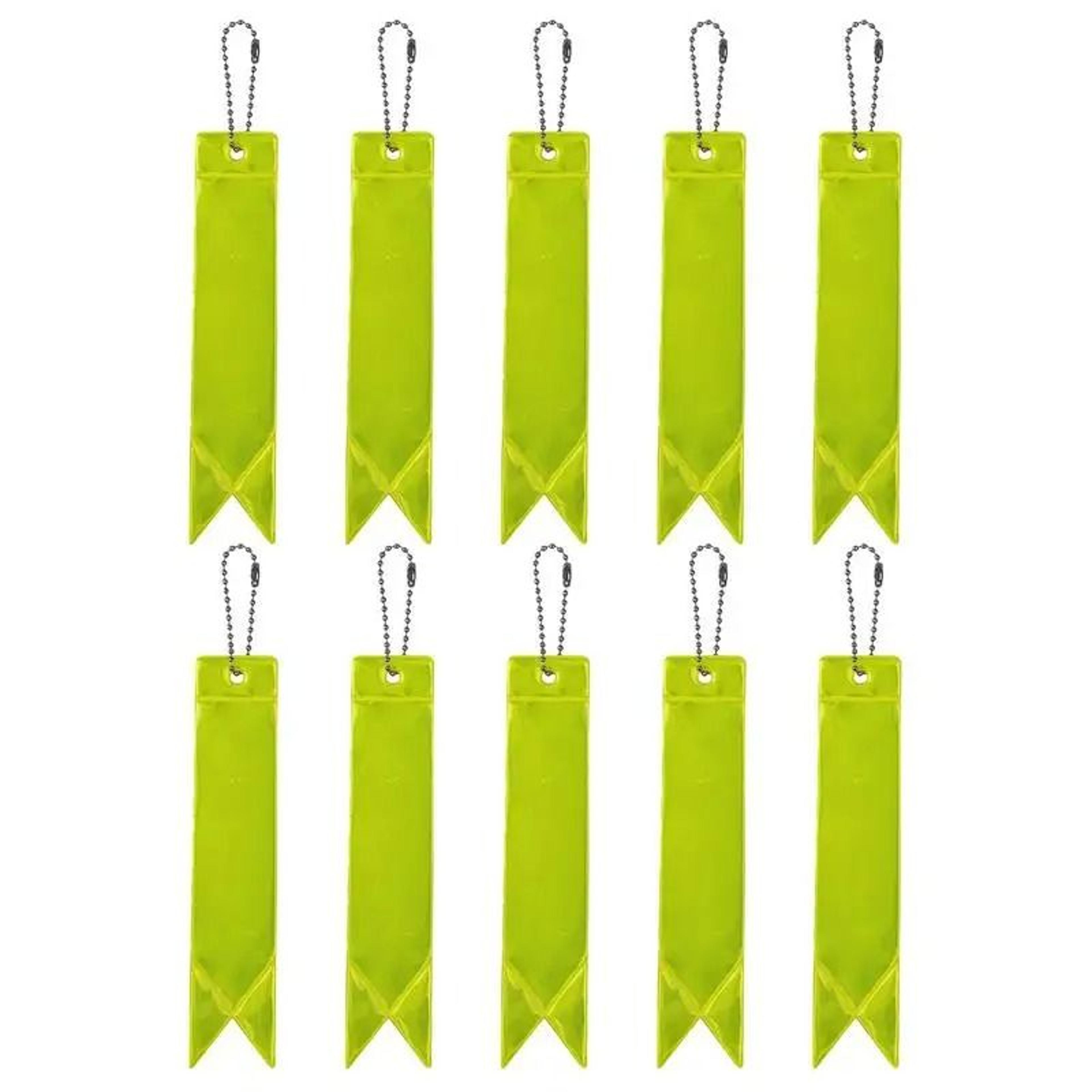 HighVisibility Safety Reflective Keychain Pendants 10 Pieces 2