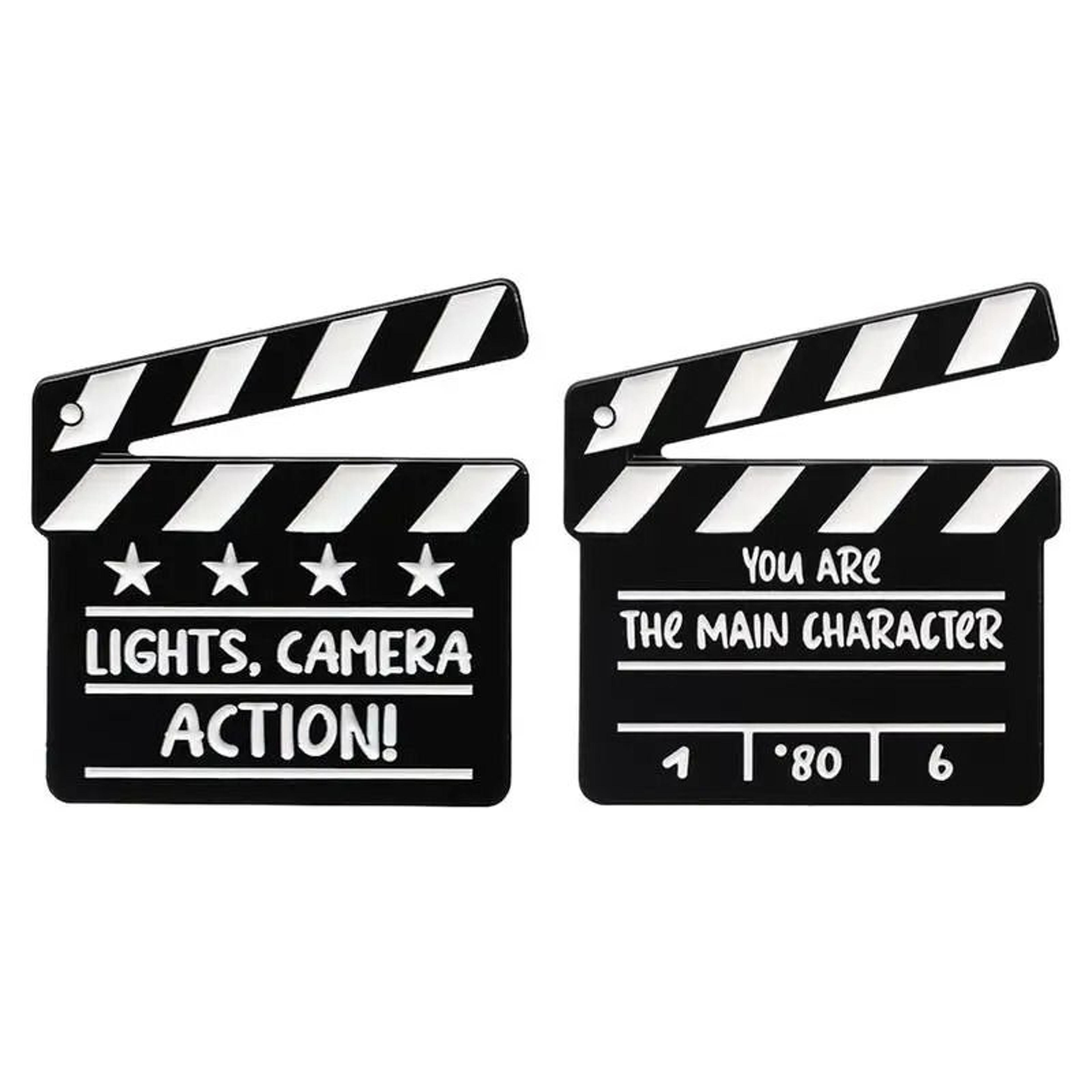 Creative Movie Clapperboard Enamel Pin 1