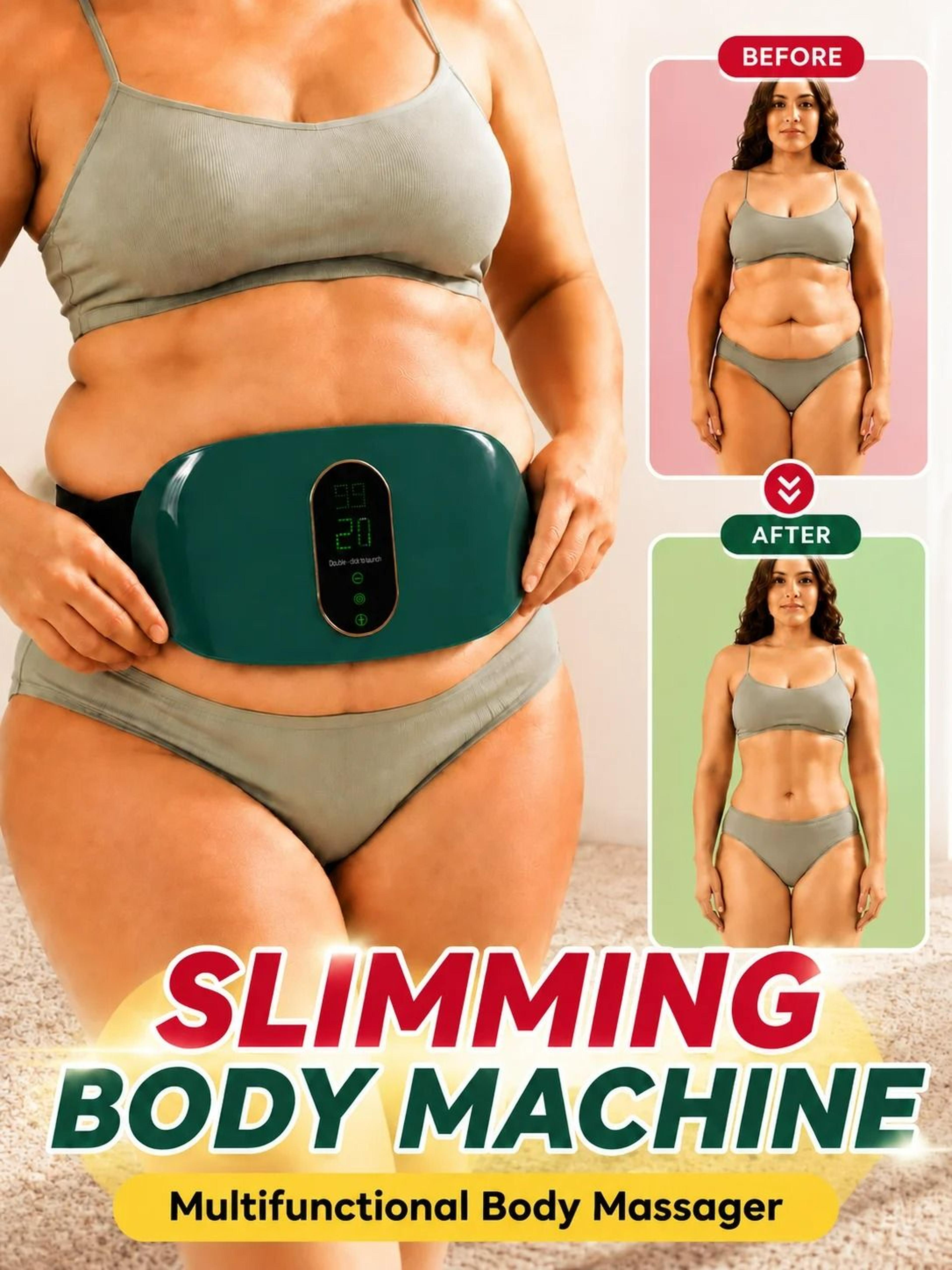 unisex electric abdominal massager & body shaping belt