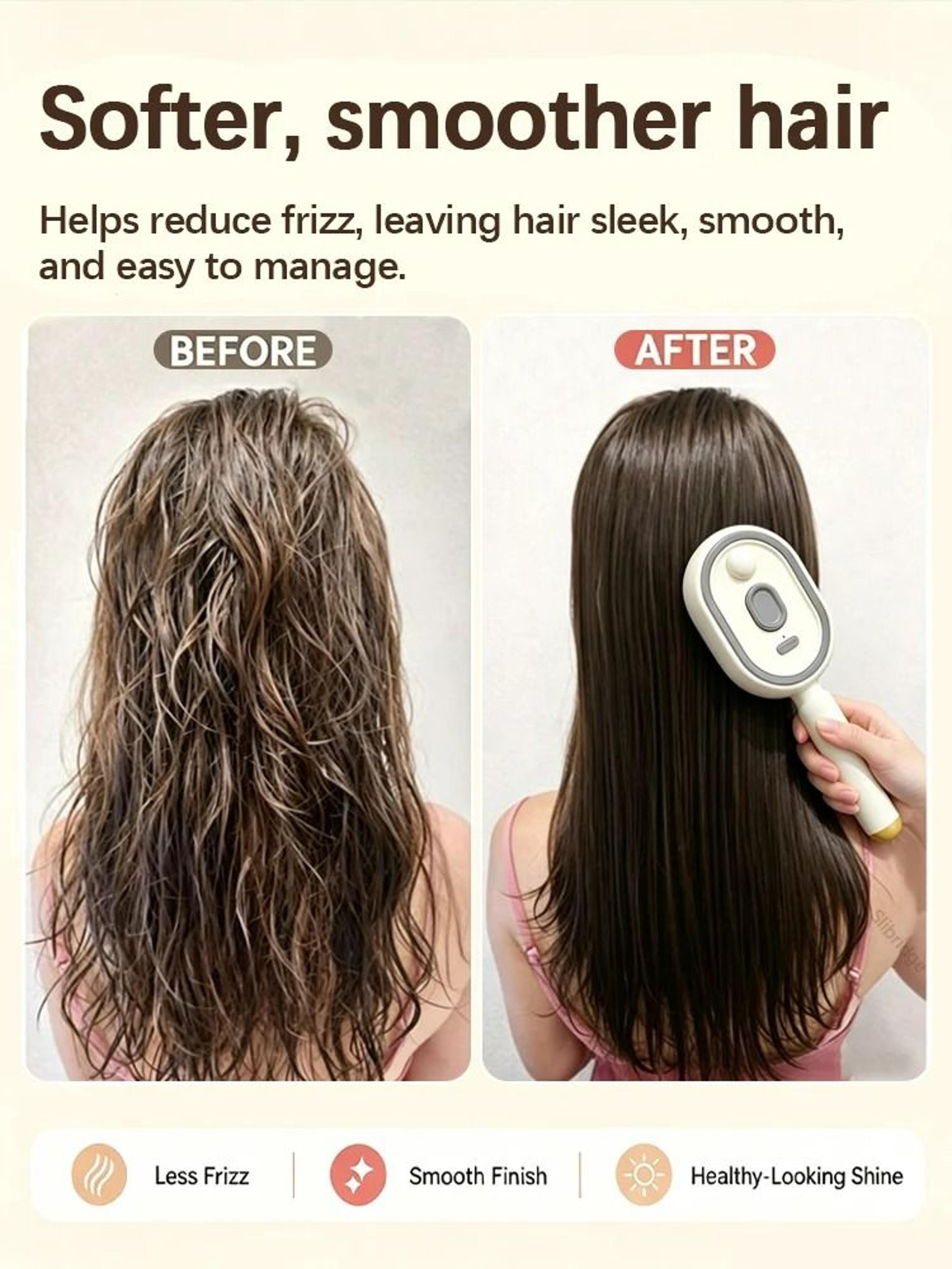 Multifunctional Mist Spray Scalp Massager  AntiFrizz Hair Brush 6