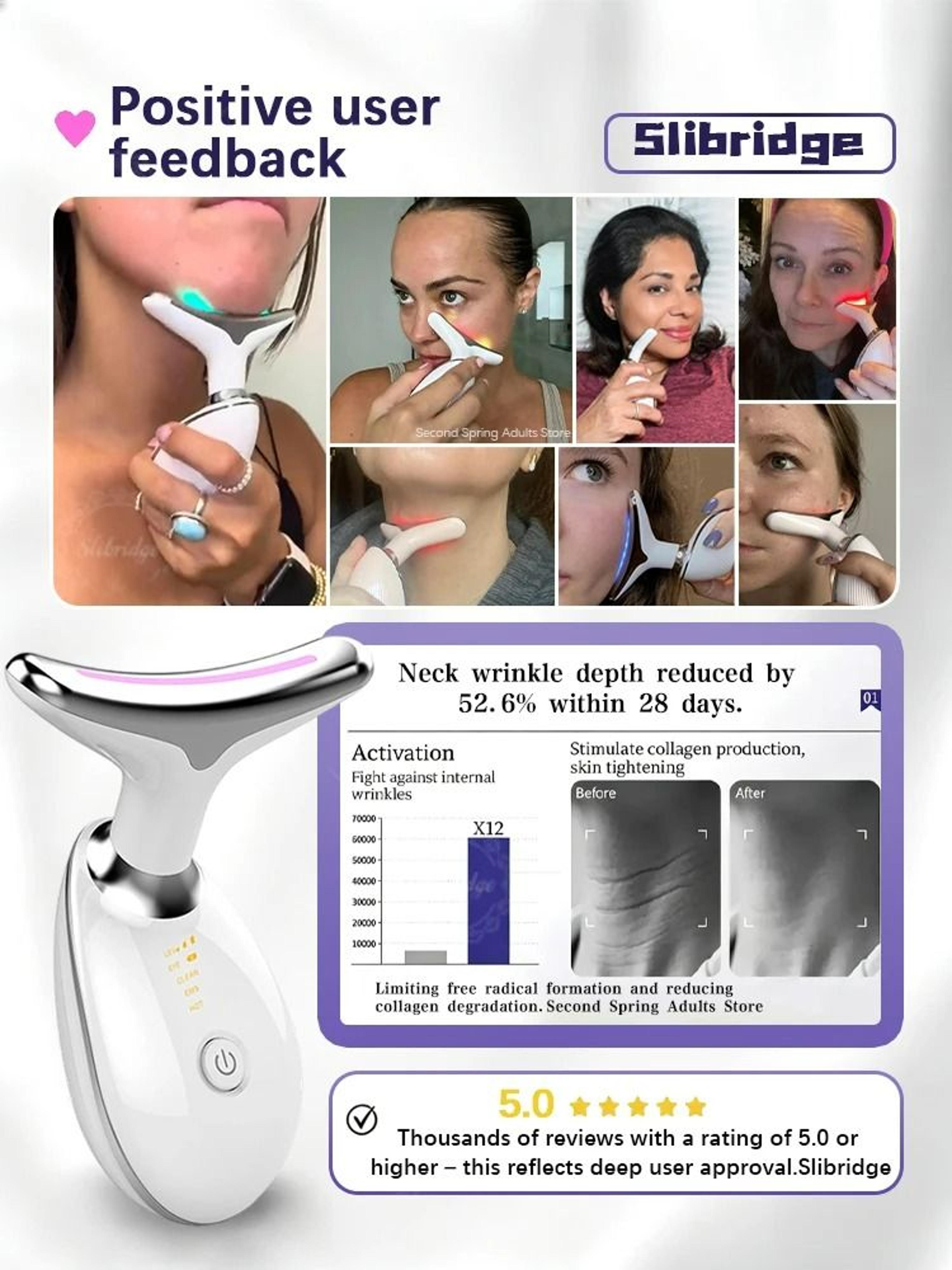 Face  Neck Firming LED Beauty Massager 5