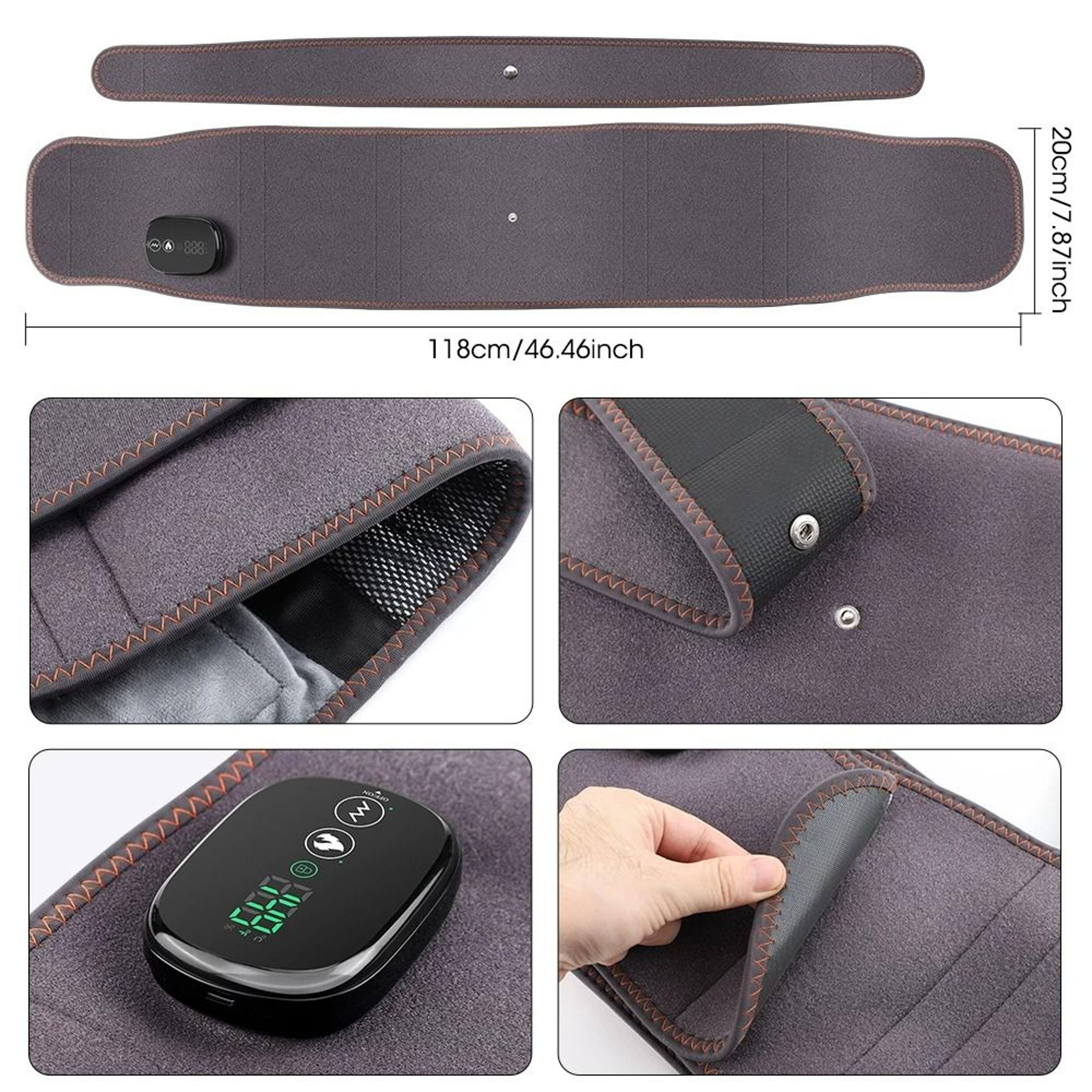 Dual Red Light Heating  Vibration Lumbar Support Belt 6
