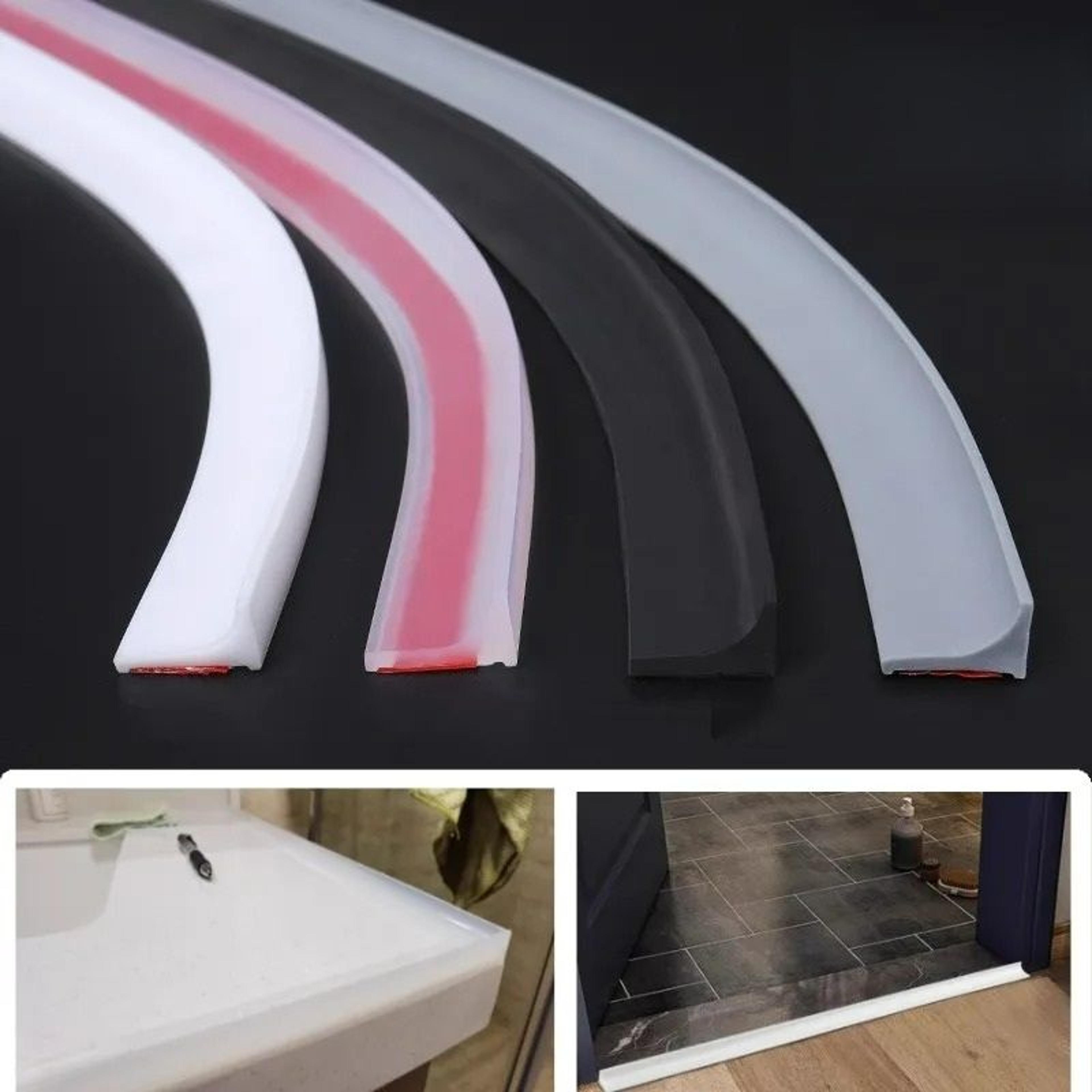 self-adhesive silicone bathroom water stopper & sealing strip dam