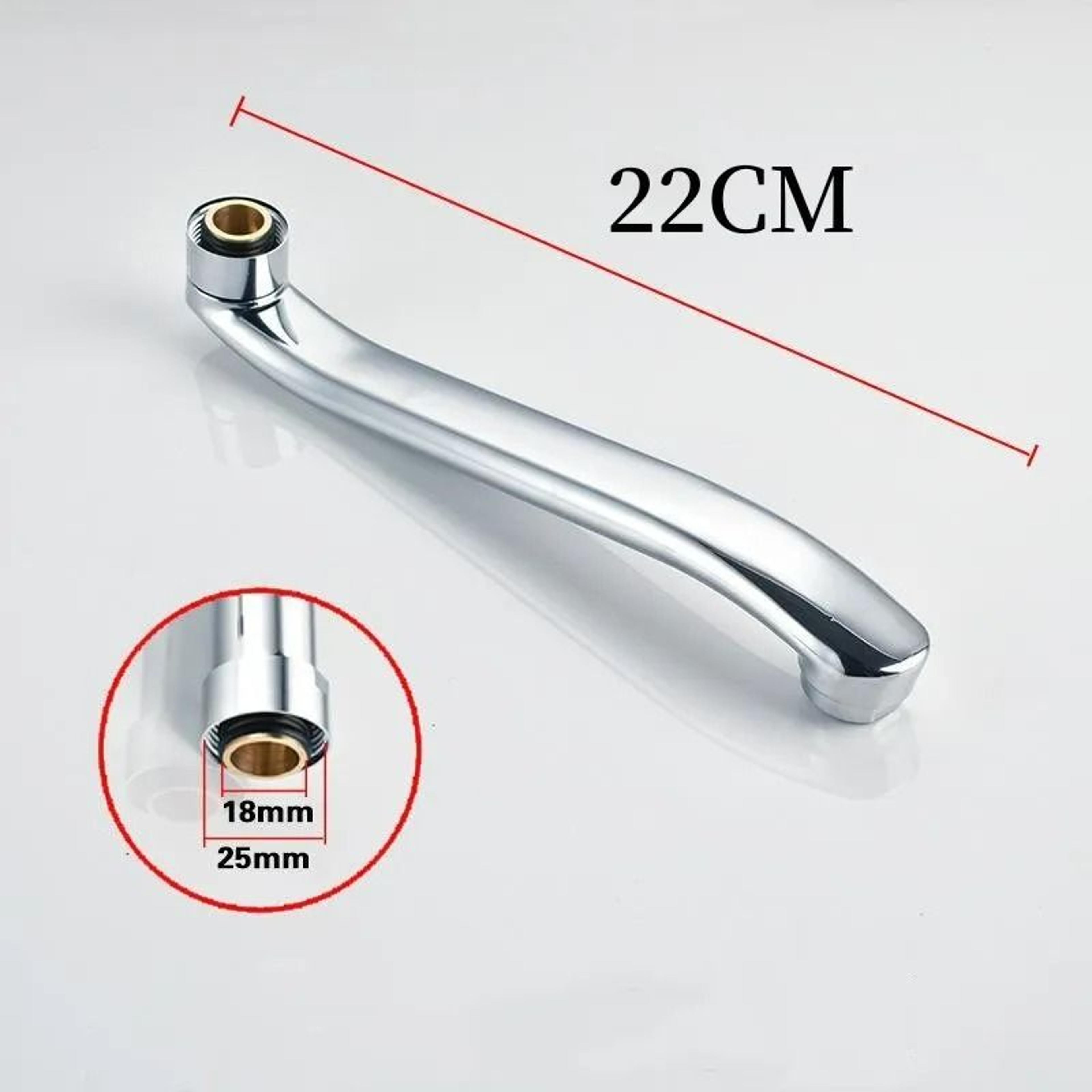 Stainless Steel InWall Faucet SBend Extension Tube Pipe 10