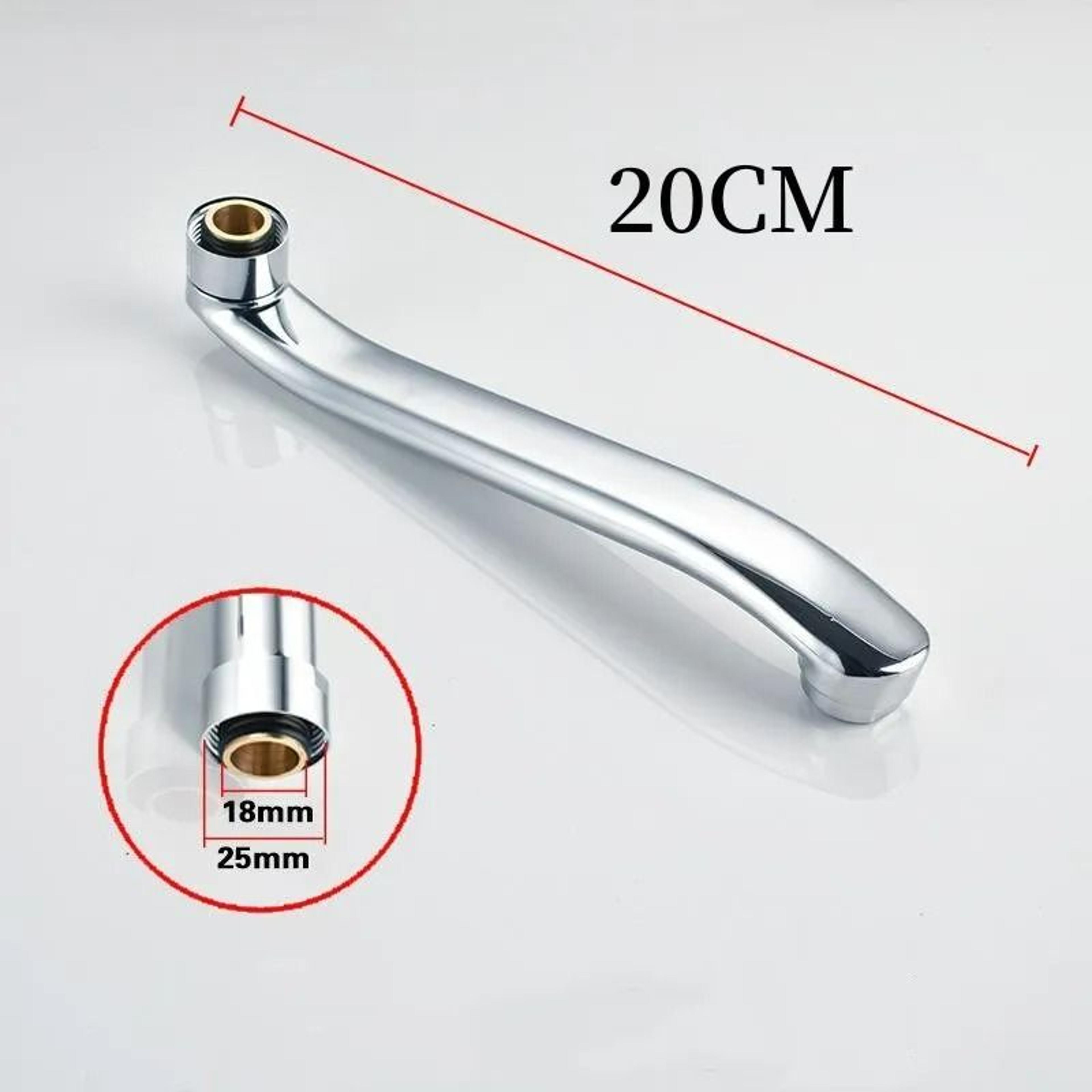 Stainless Steel InWall Faucet SBend Extension Tube Pipe 6