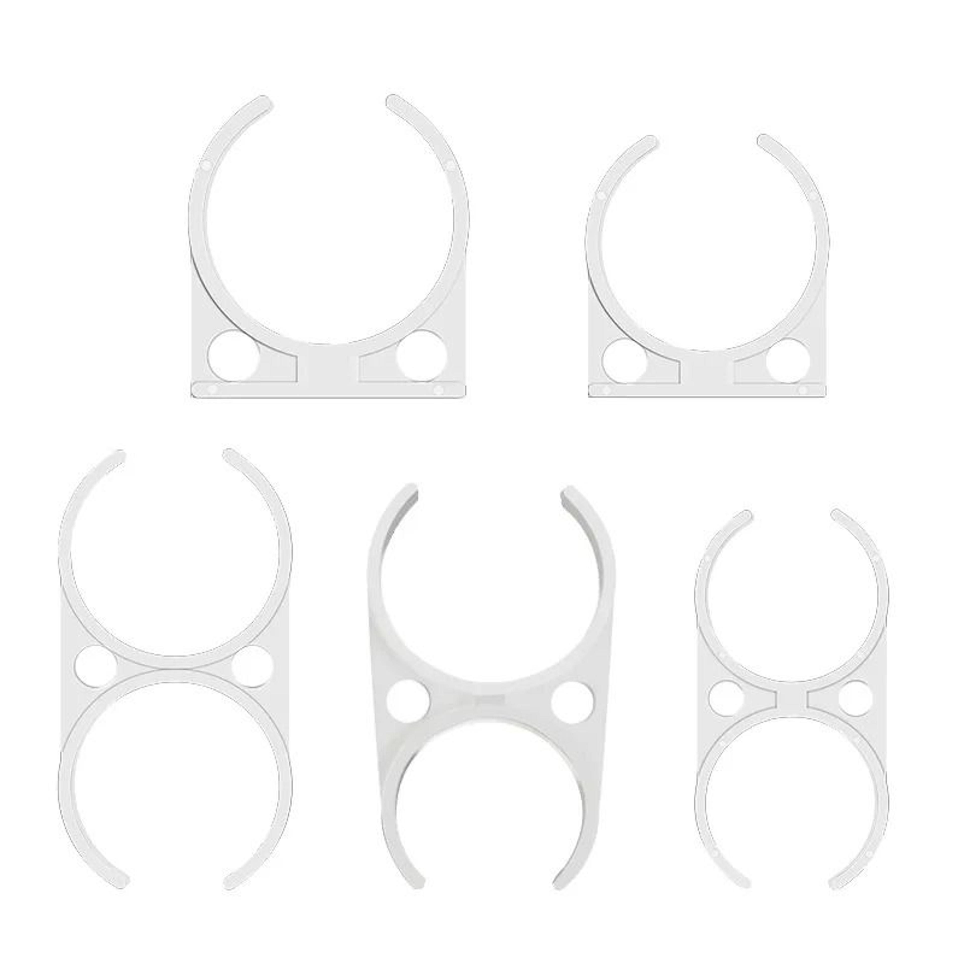 5Piece Fixed Clamp Water Filter Bracket  Mounting Clips 0