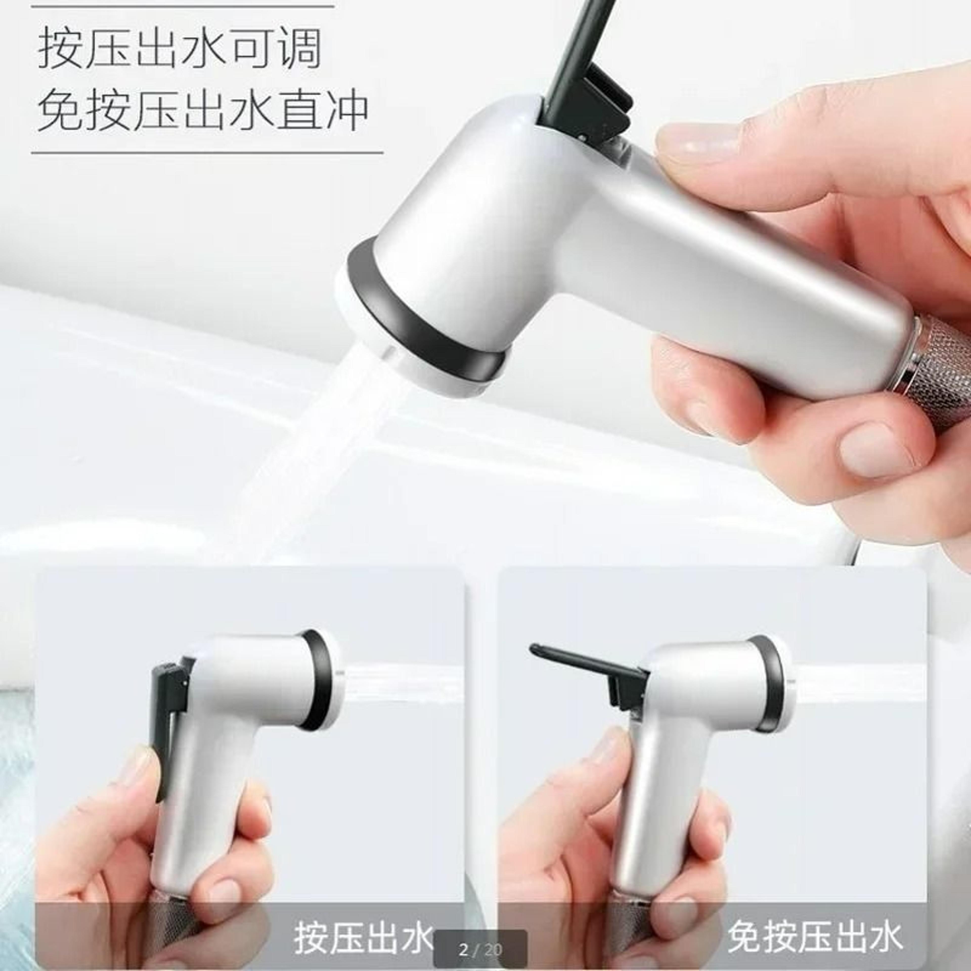 Adjustable Pressurized Handheld Toilet Bidet Sprayer Nozzle 2