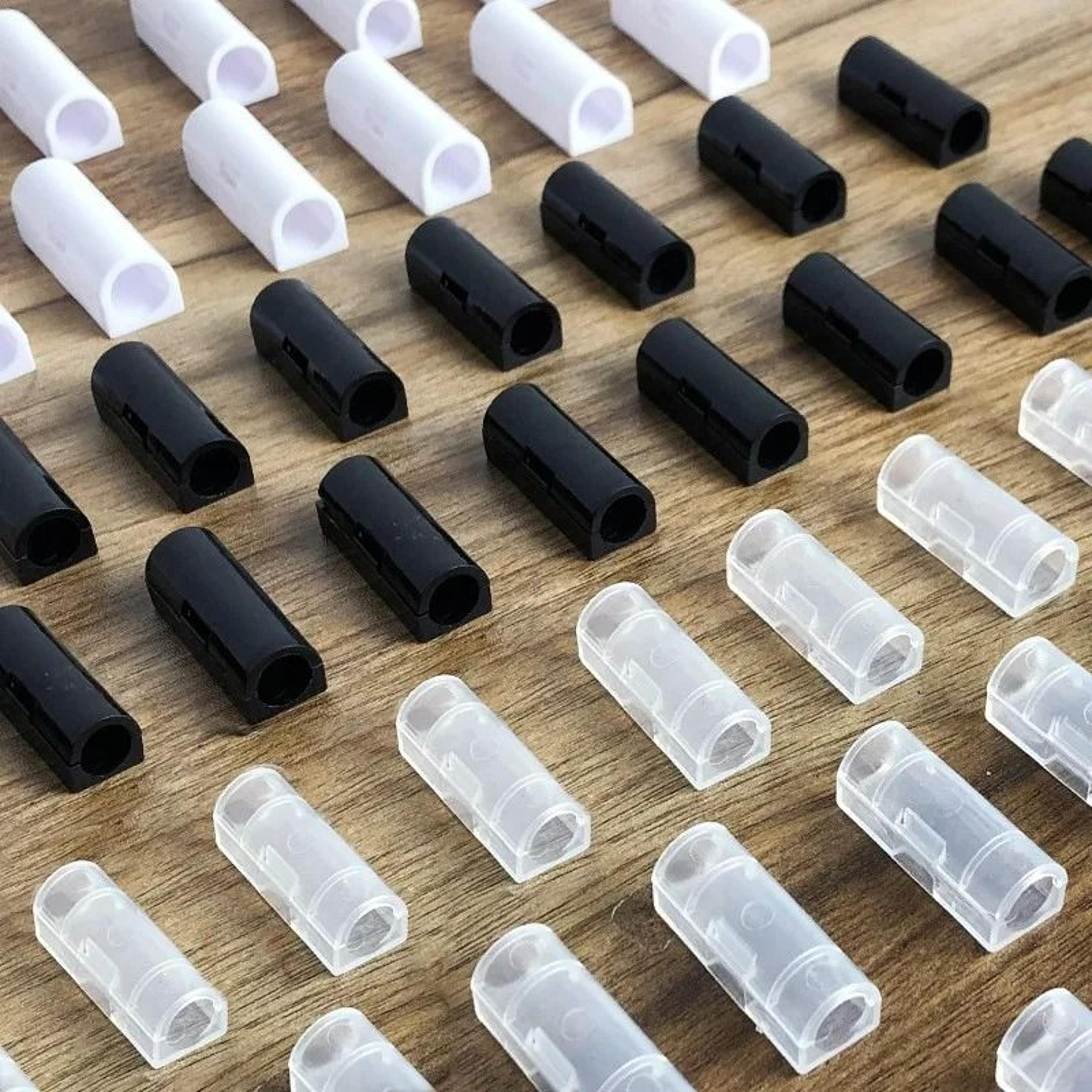 self-adhesive cable organizer clips & desktop wire management clamps