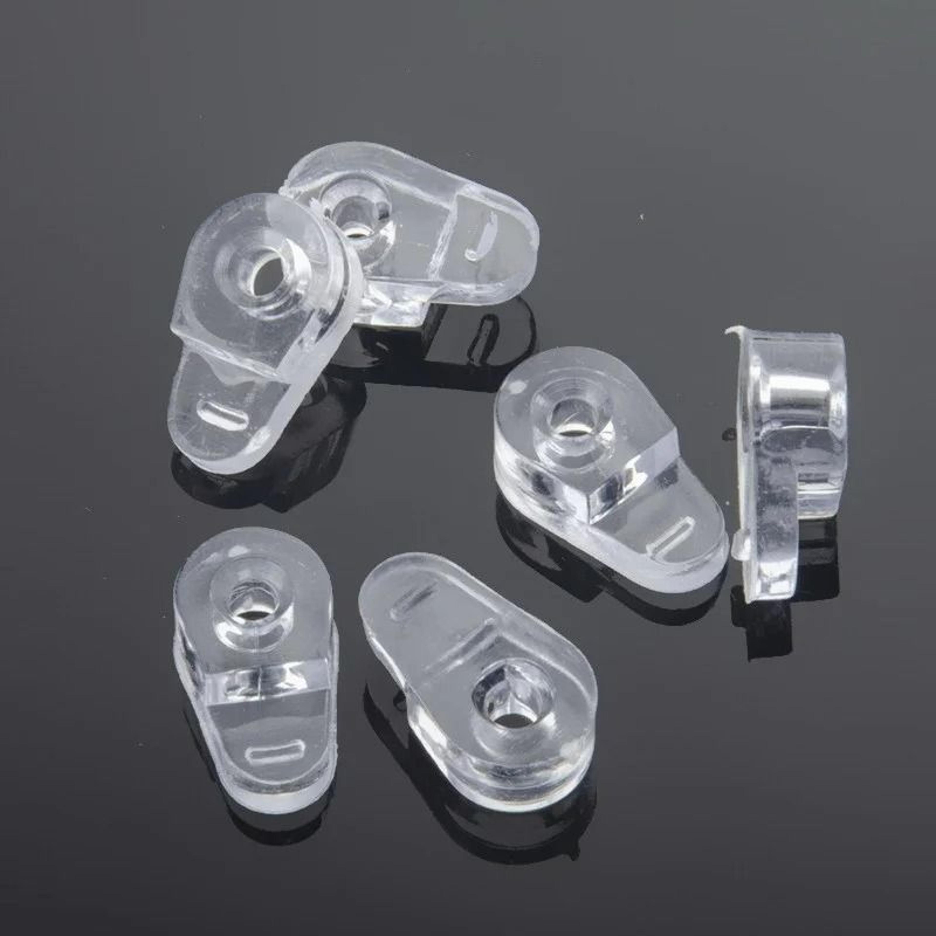 10Piece Clear Plastic Glass  Mirror Retainer Clips 0