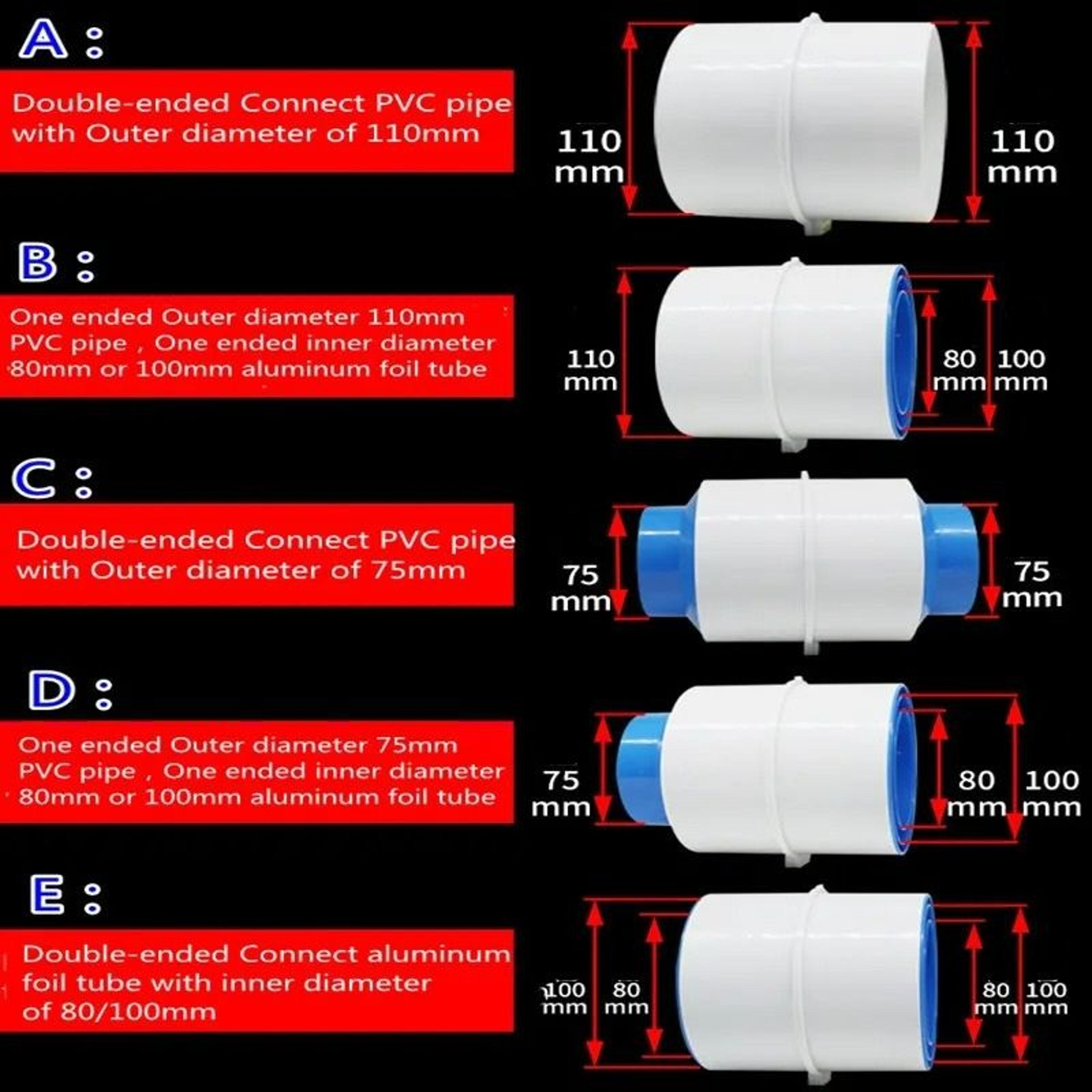 PVC Exhaust Fan Backdraft Damper  Air Duct Check Valve 1
