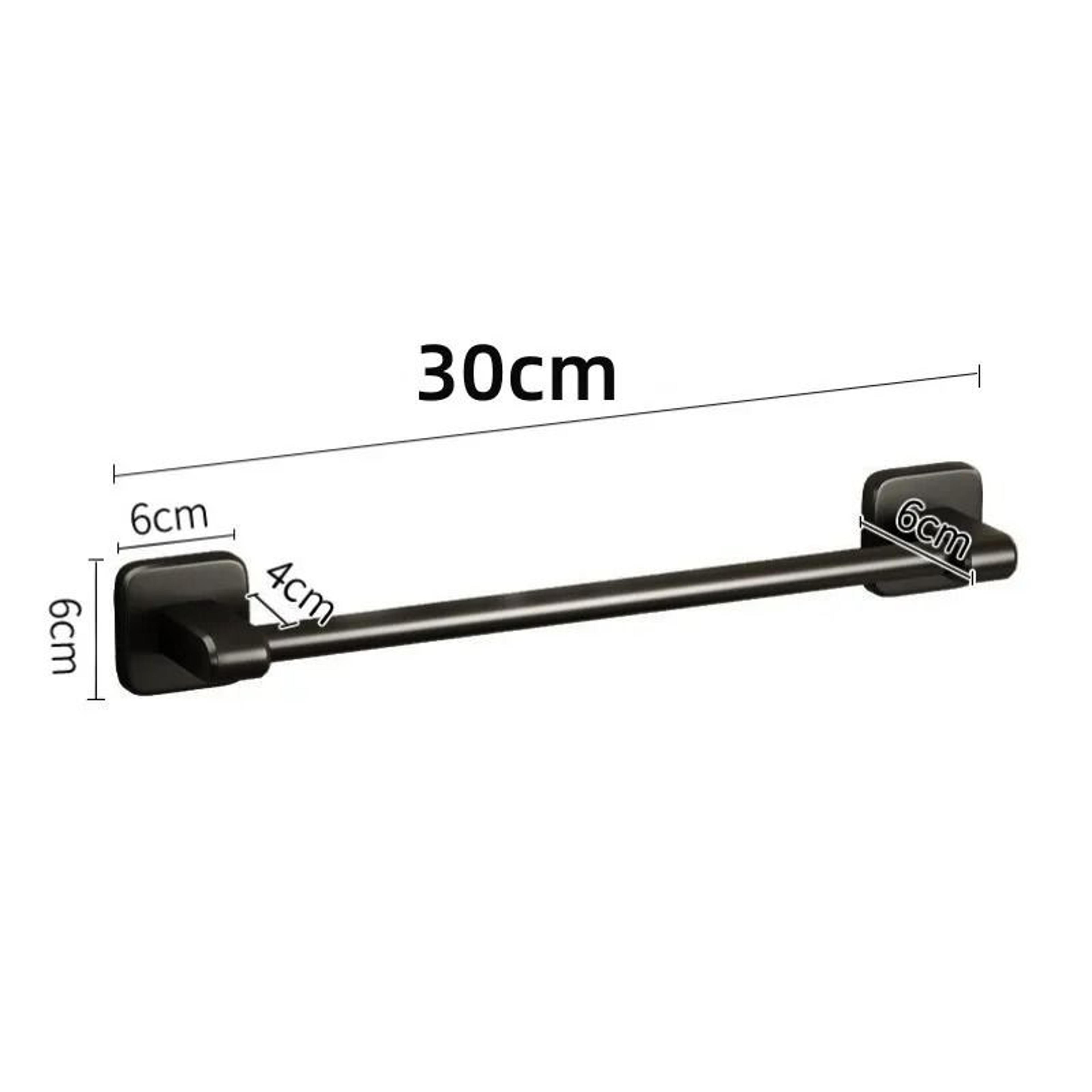 SelfAdhesive WallMounted Bathroom Towel Bar Rack 12