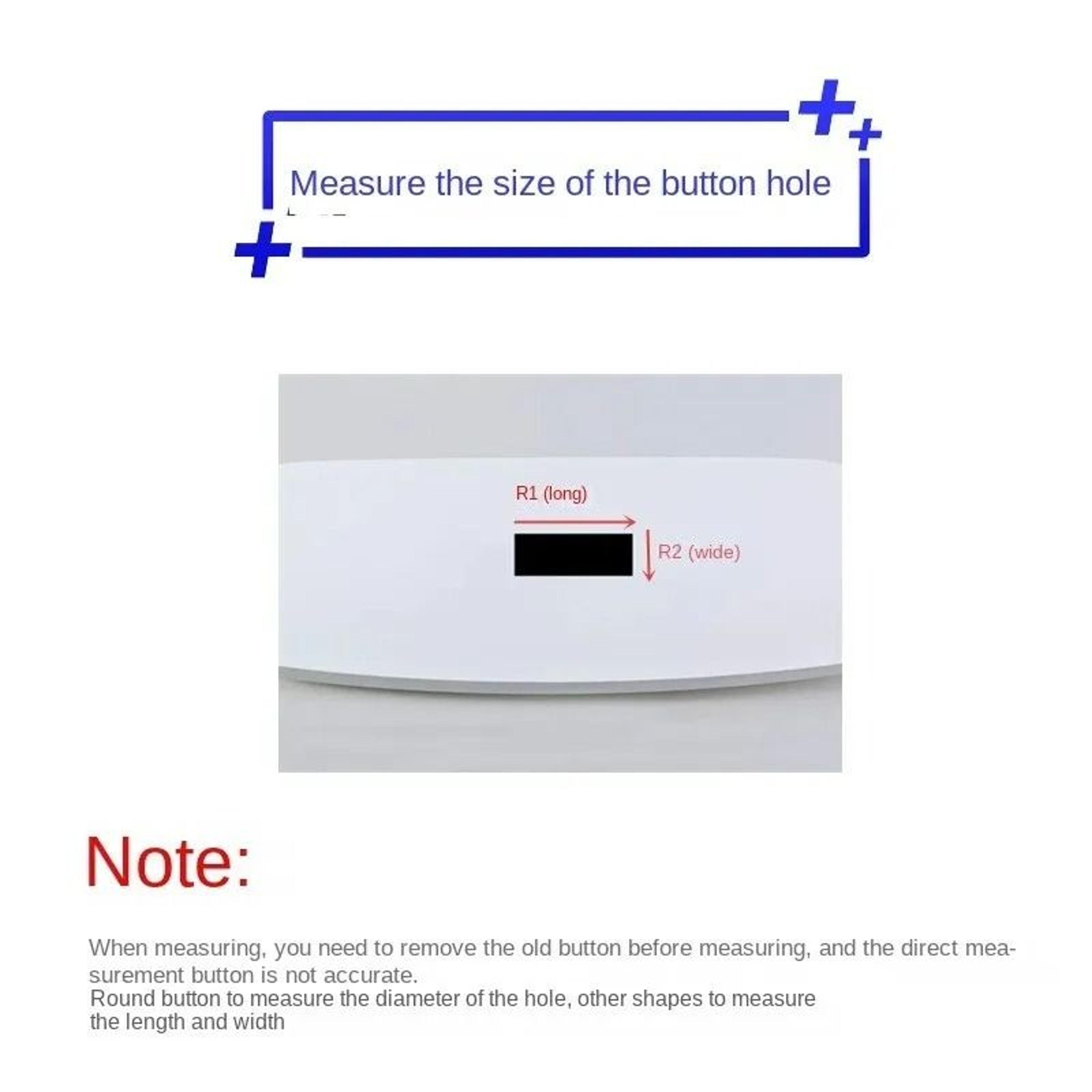 Rectangular Dual Flush Toilet Tank Push Button  Drain Switch 1