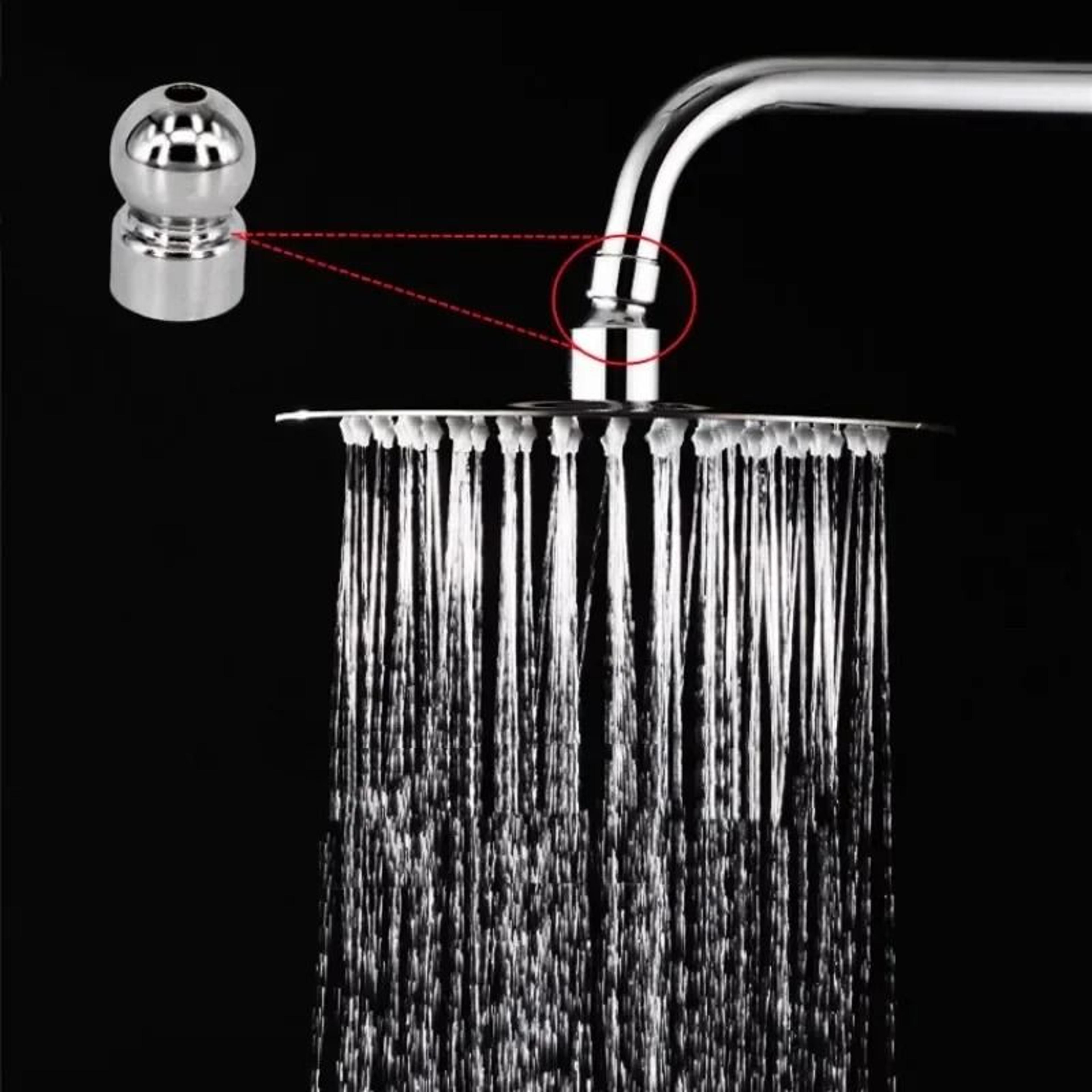 Solid Copper Universal Rotating Swivel Ball Joint For Overhead Shower Heads 4