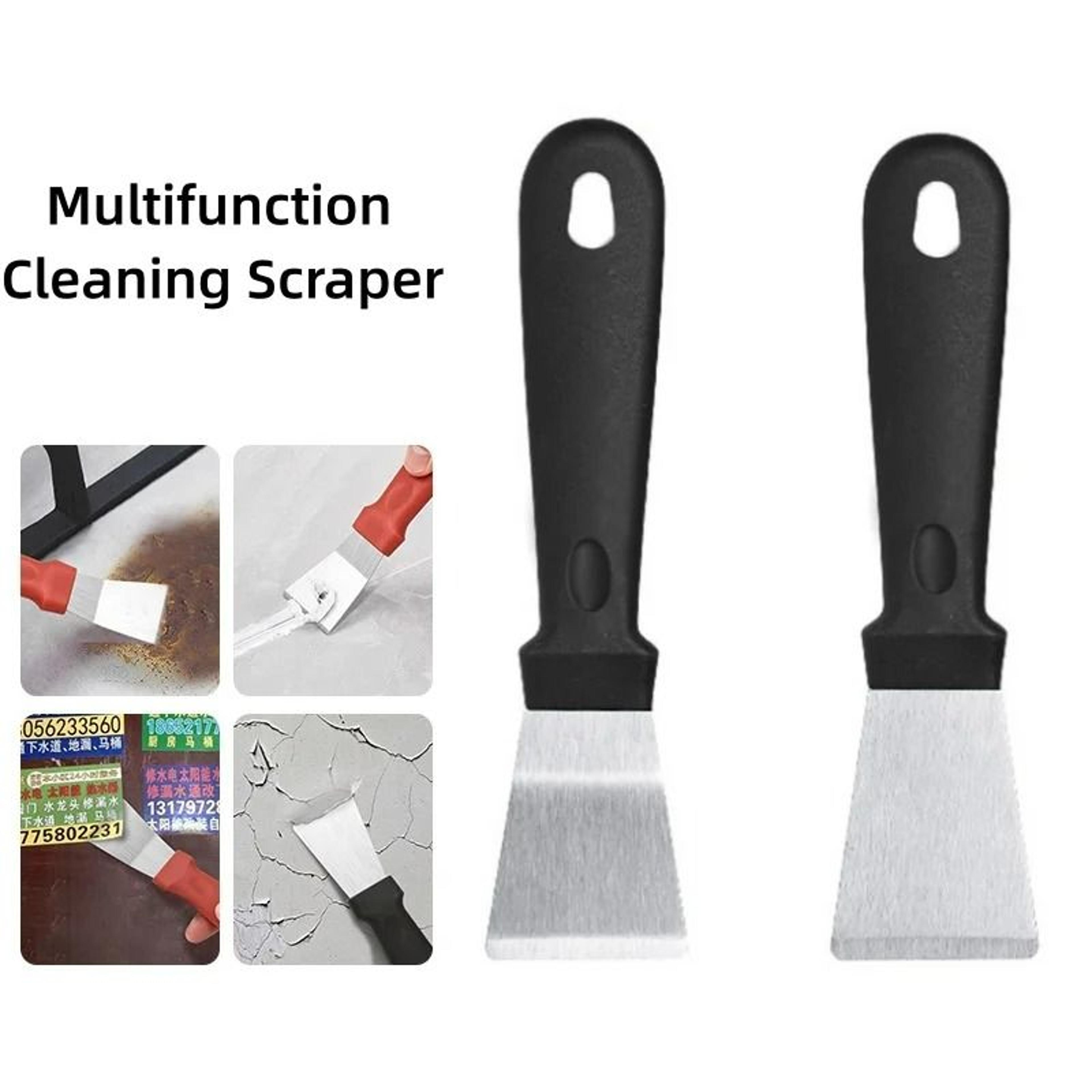 2Pack Stainless Steel Putty Knife Scraper  MultiPurpose Cleaning Shovel Set 1