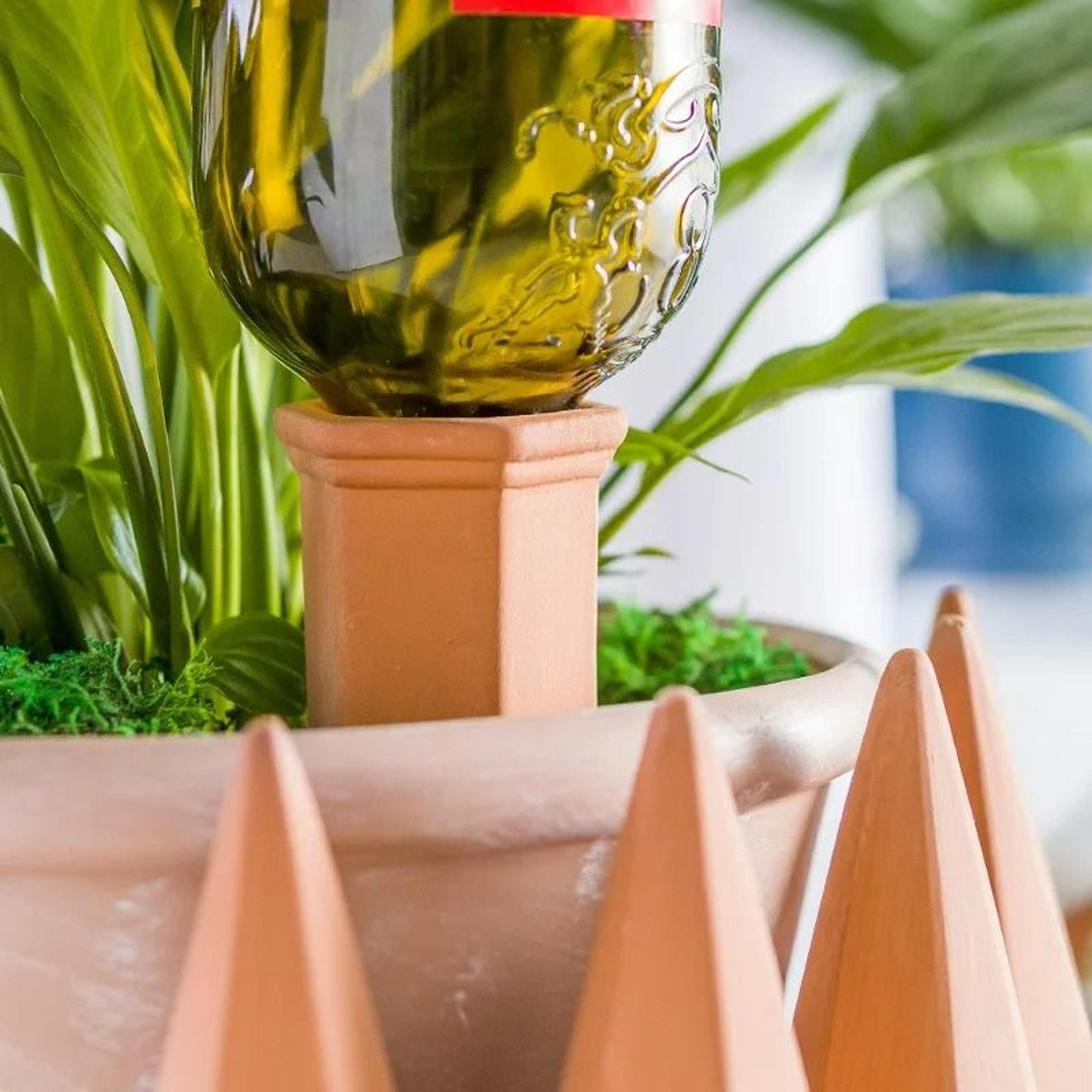 4Pack Terracotta Plant SelfWatering Stakes  Automatic Irrigation Spikes 5