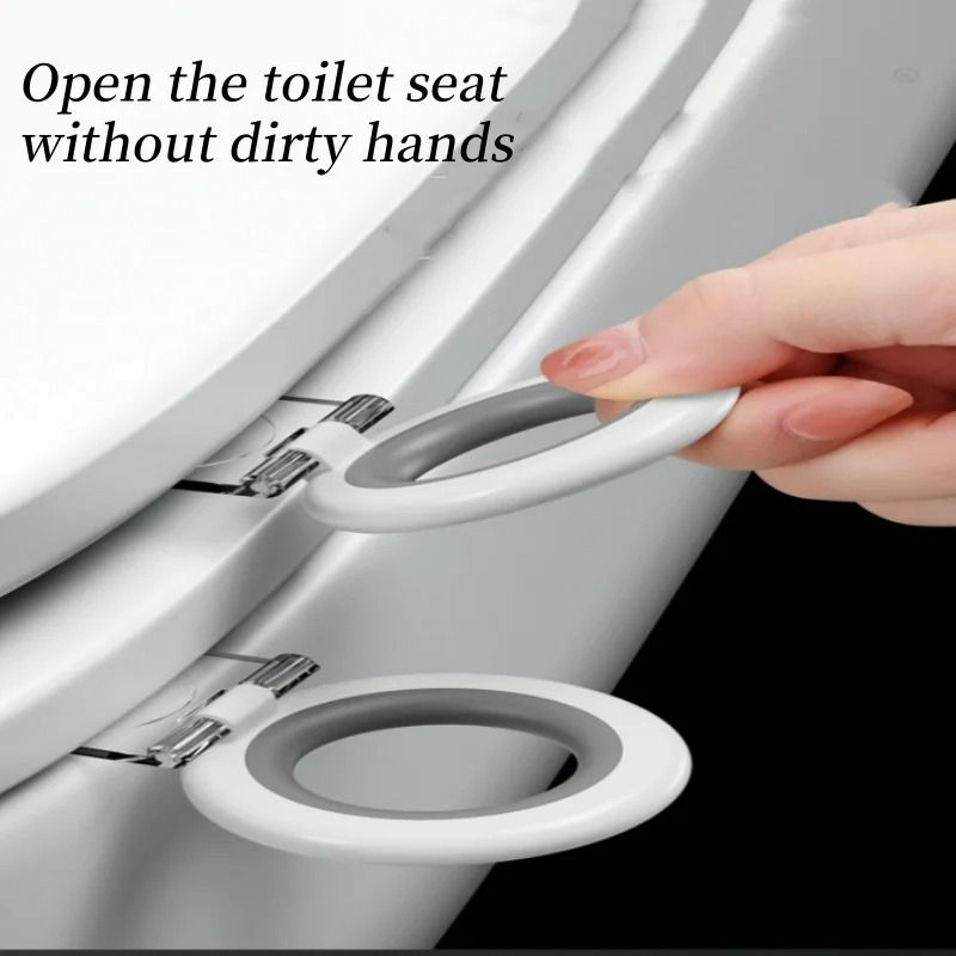 Multifunction AntiTouch Toilet Lid Lifter Handle 2