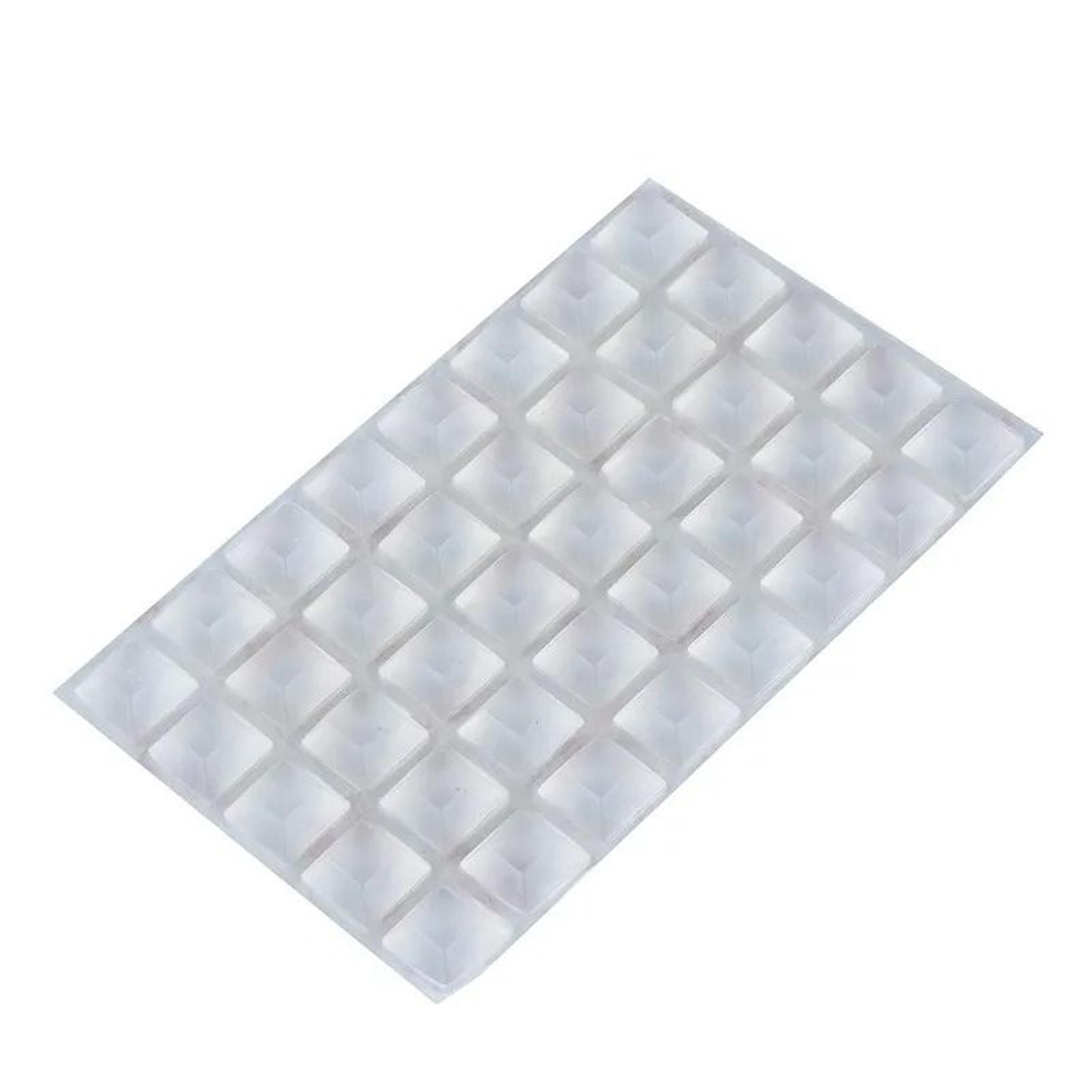 self-adhesive clear silicone cabinet door bumpers & mute cushion pads