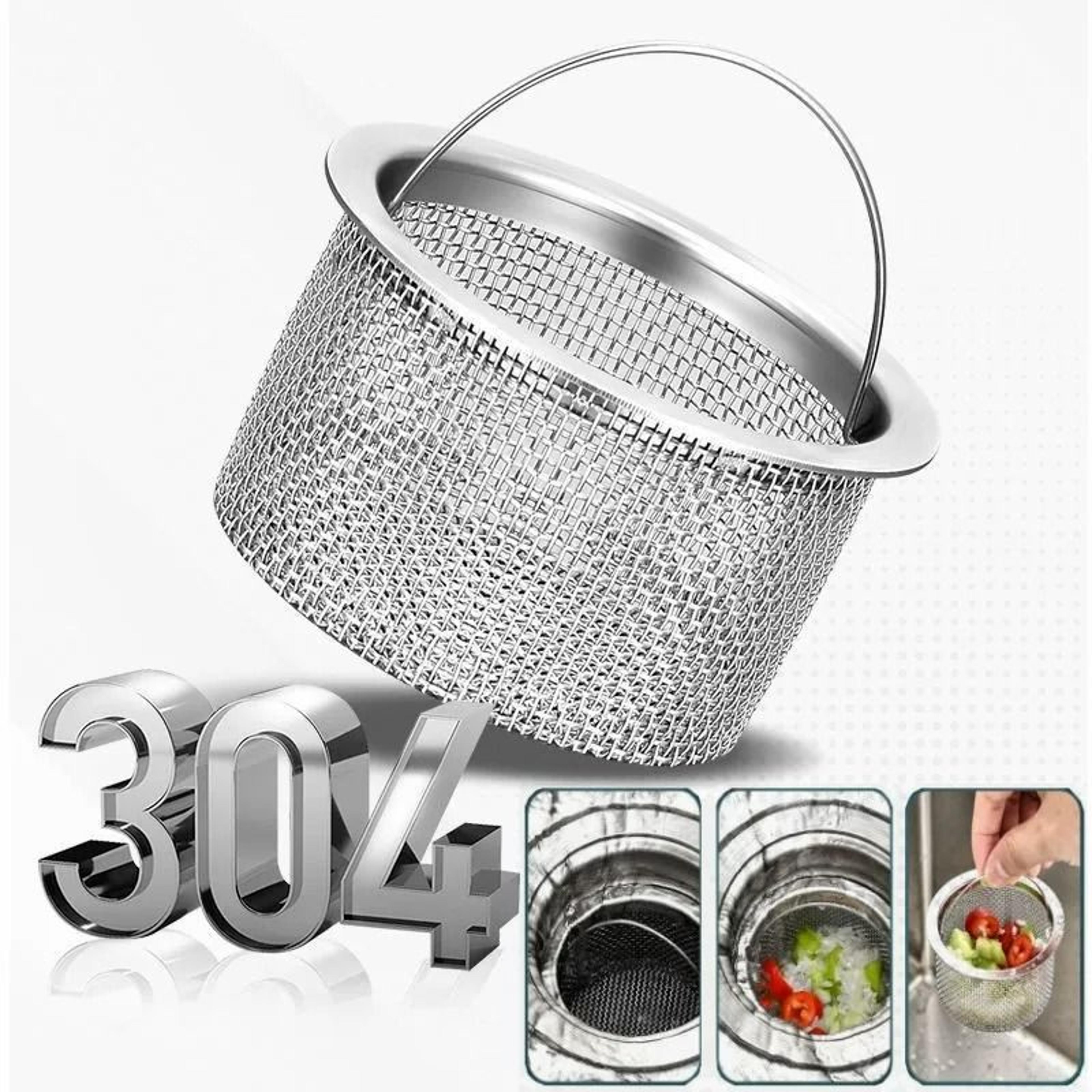 stainless steel bathtub hair catcher & shower drain strainer