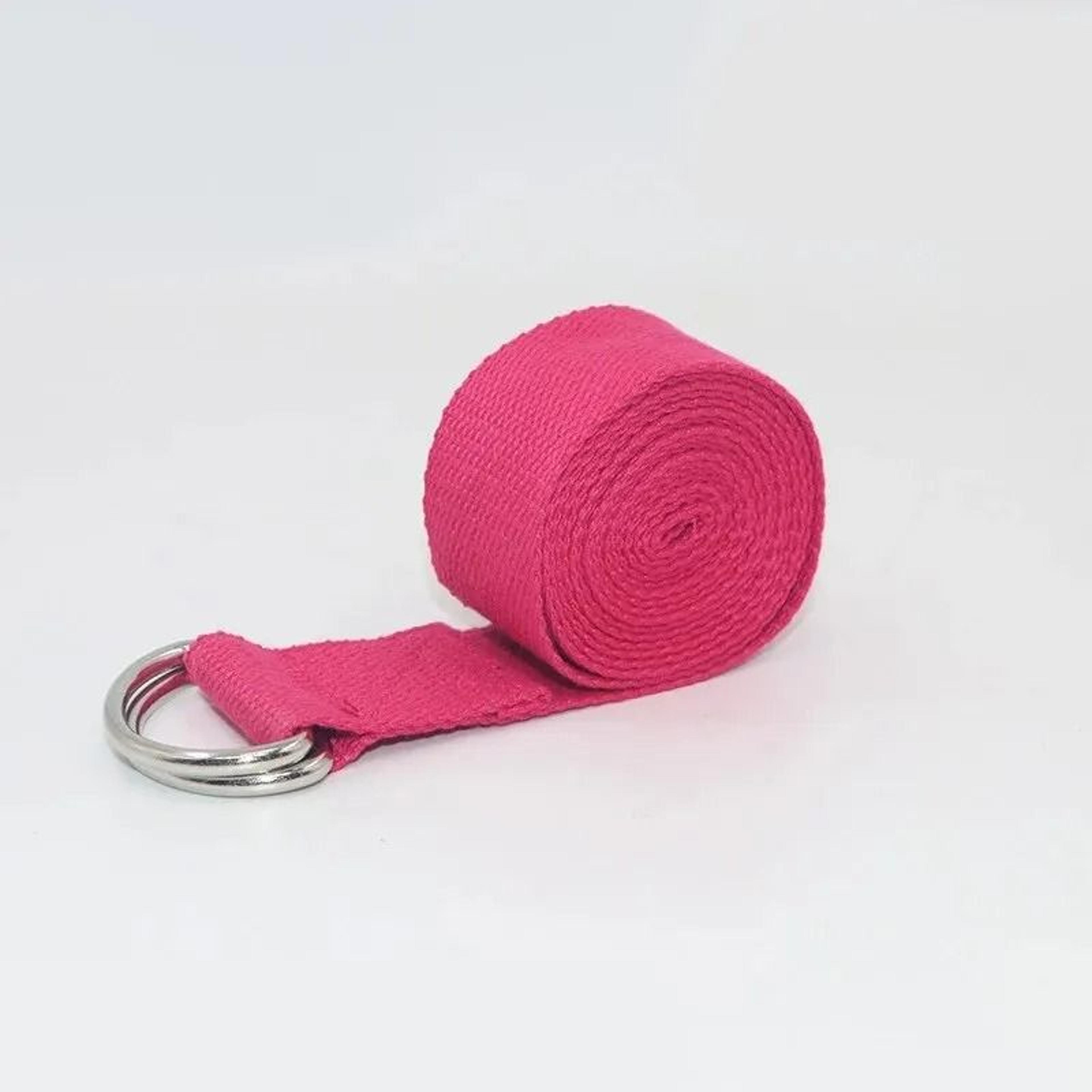 Adjustable Cotton Yoga Strap With DRing Buckle For Daily Stretching 11