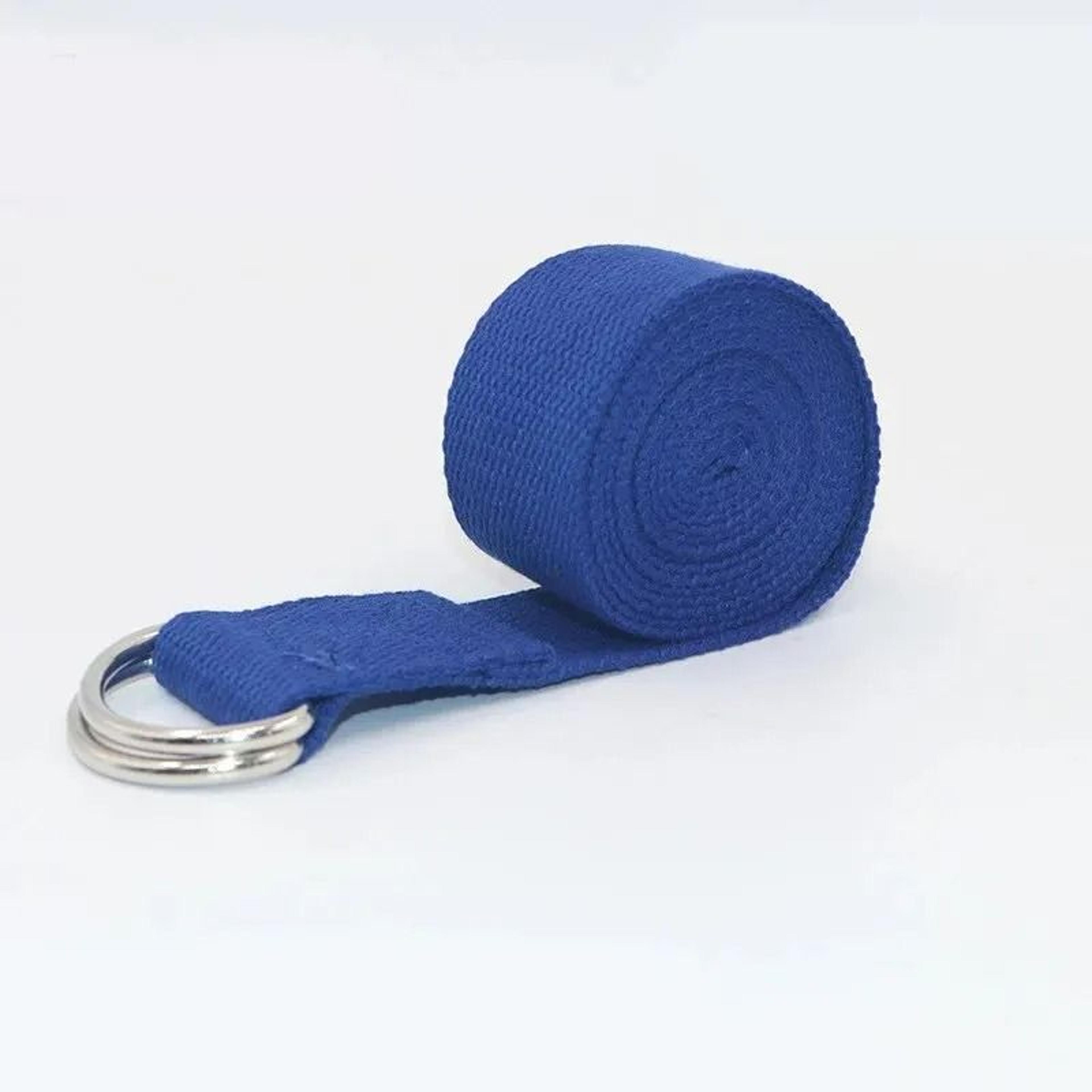 Adjustable Cotton Yoga Strap With DRing Buckle For Daily Stretching 7