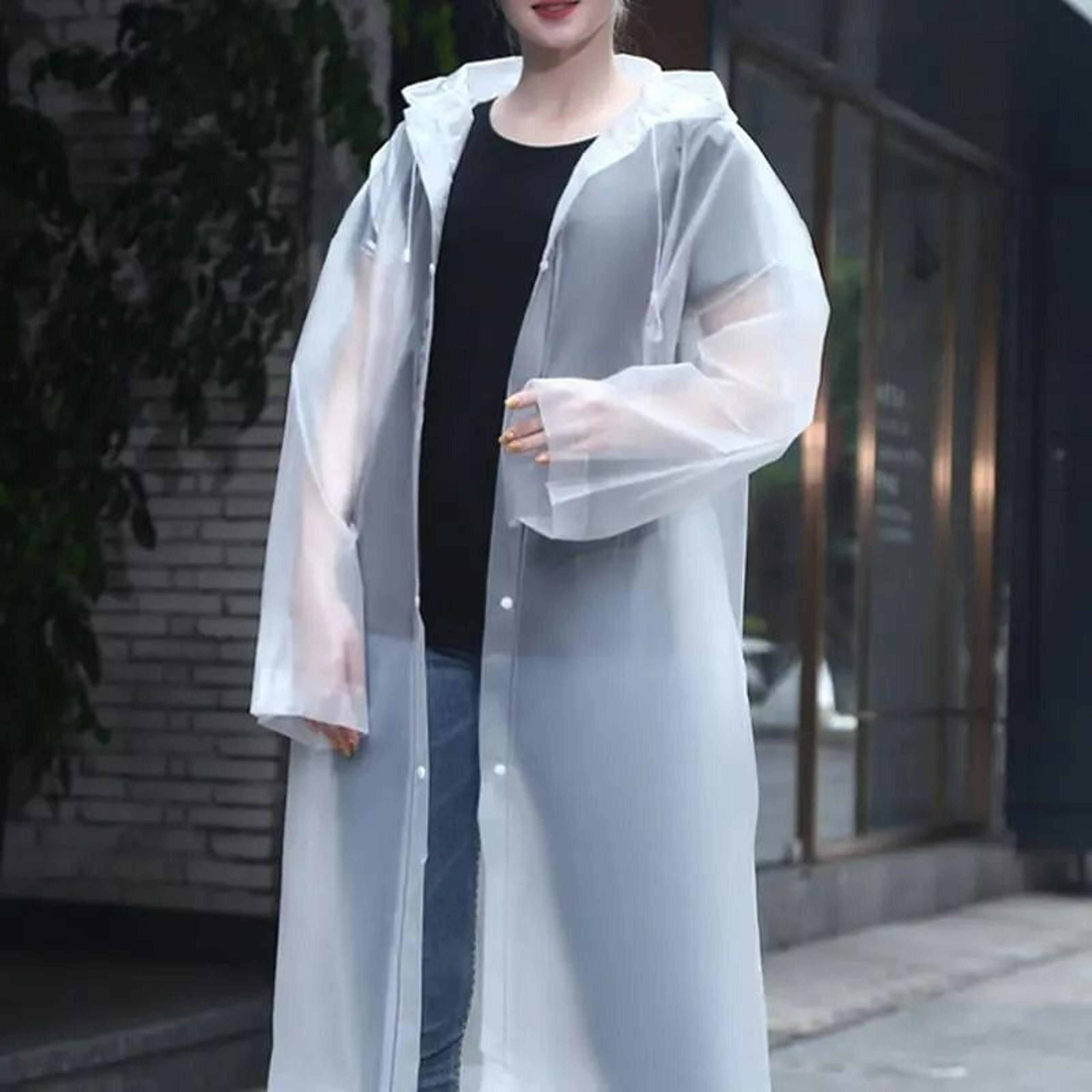 reusable thickened waterproof adult raincoat for outdoor travel