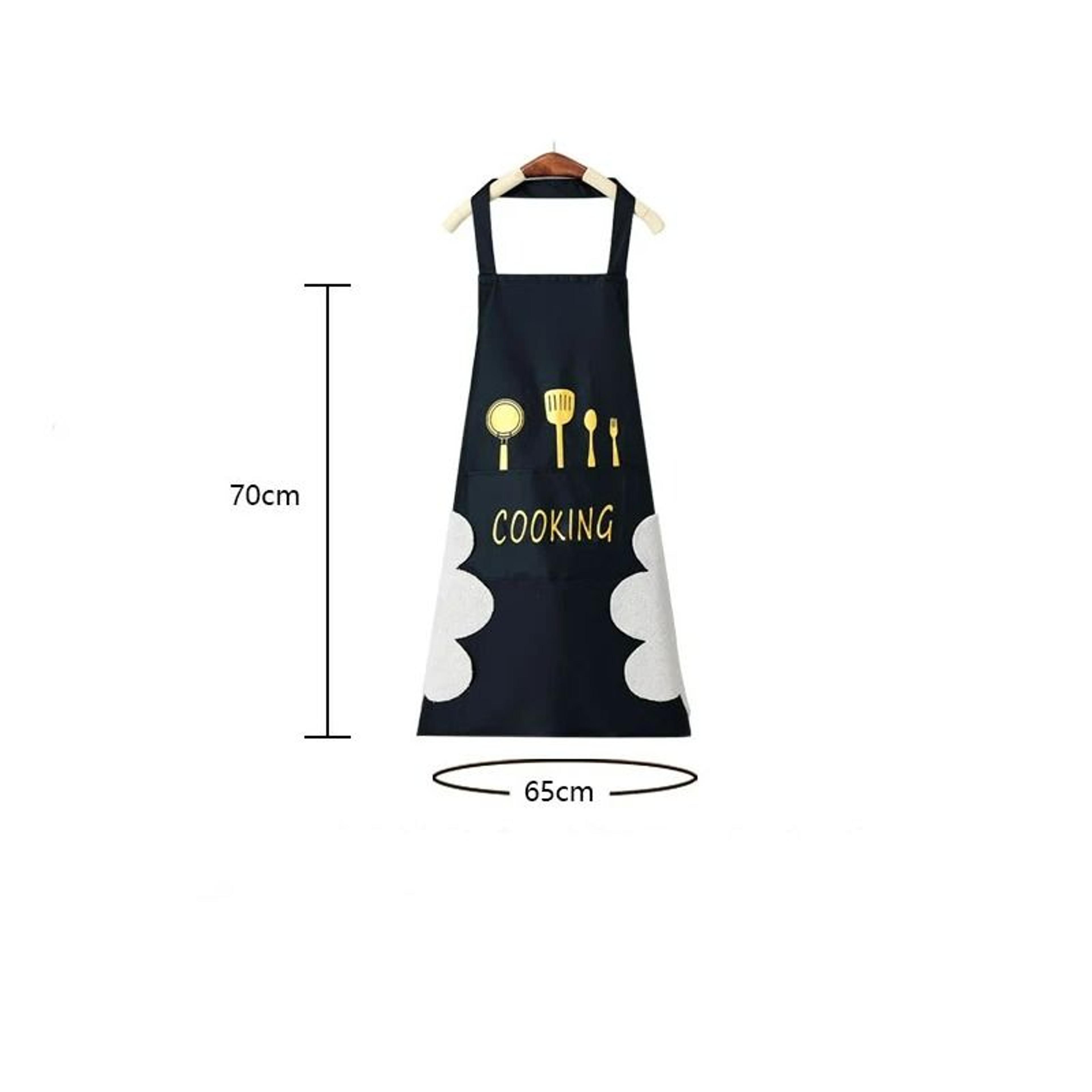 Waterproof  OilProof Kitchen Apron With HandWiping Side Towels 5
