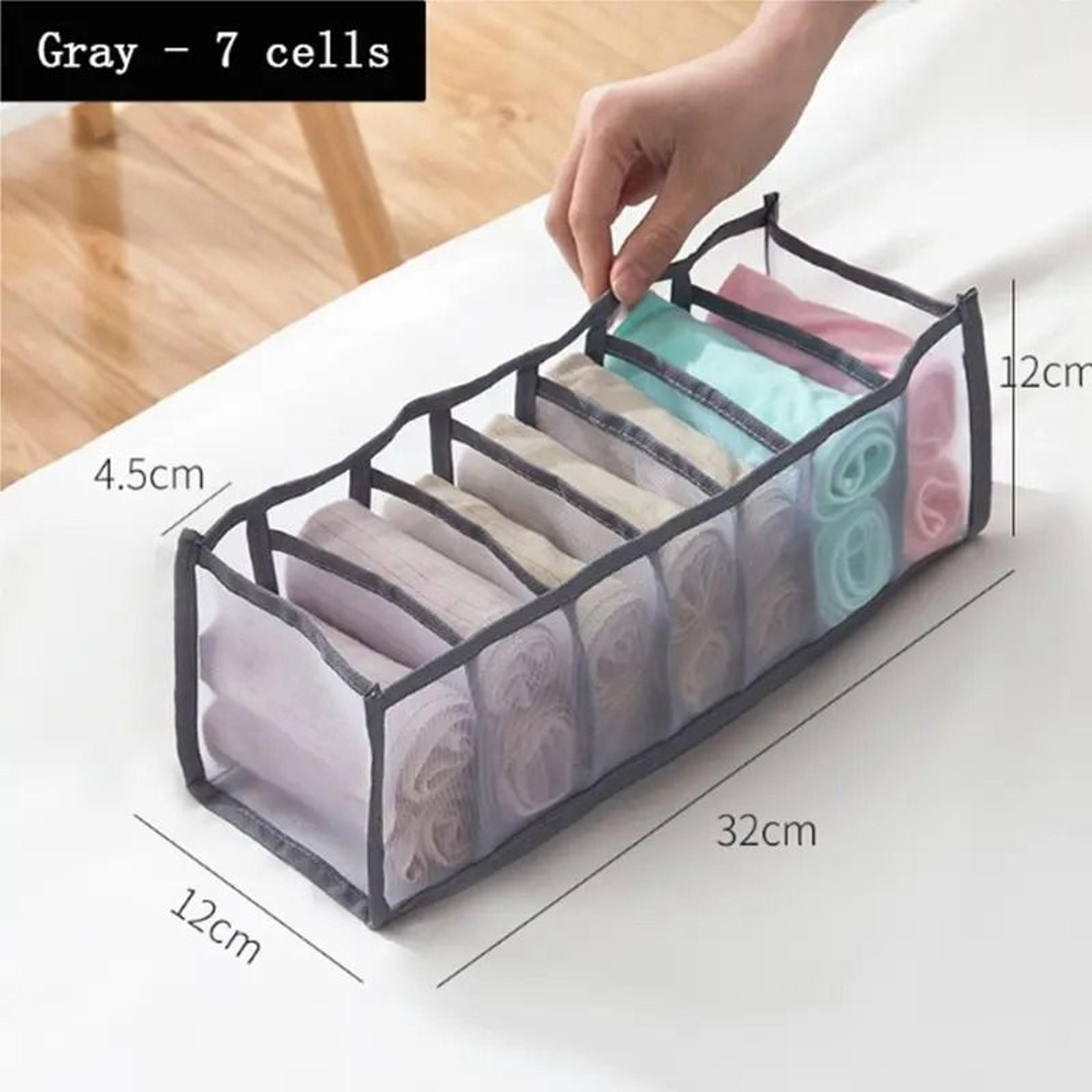 Foldable Mesh Underwear  Drawer Organizer Storage Box 6