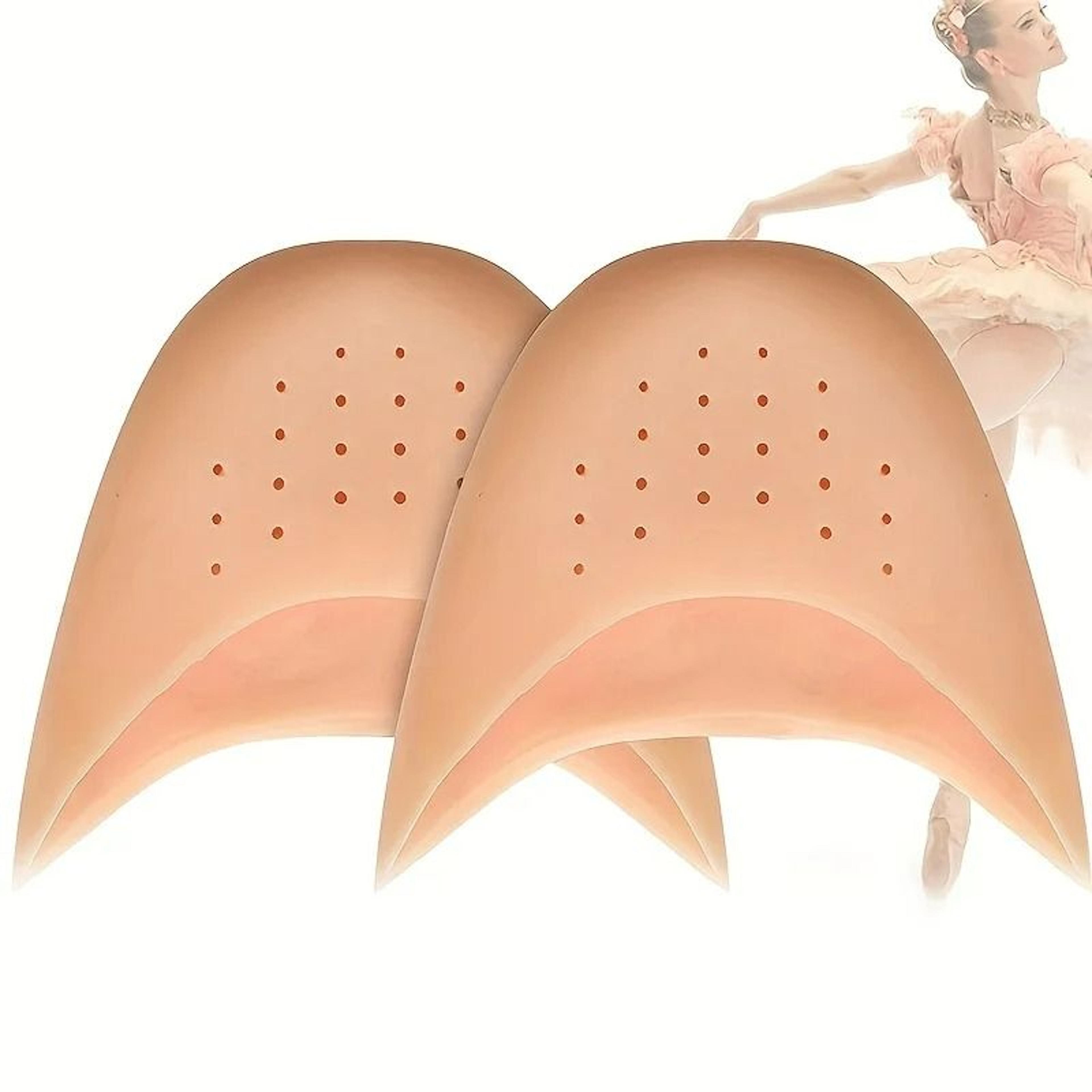 Soft Silicone Gel Toe Caps  Pointe Shoe Pads 0